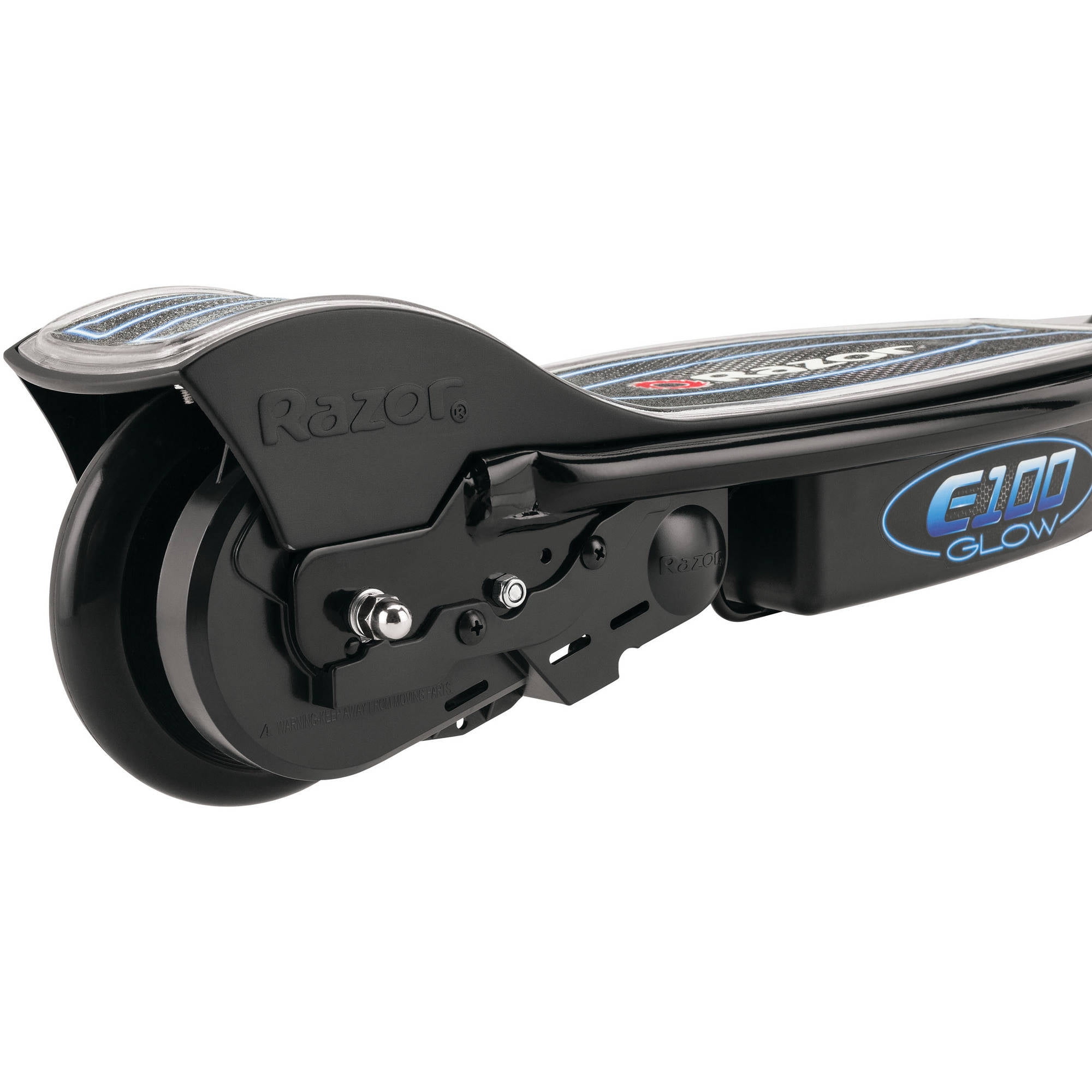 Razor E100 Glow Electric Scooter for Kids Age 8+, LED Light-Up Deck, 8" Air-filled Front Tire - Image 5