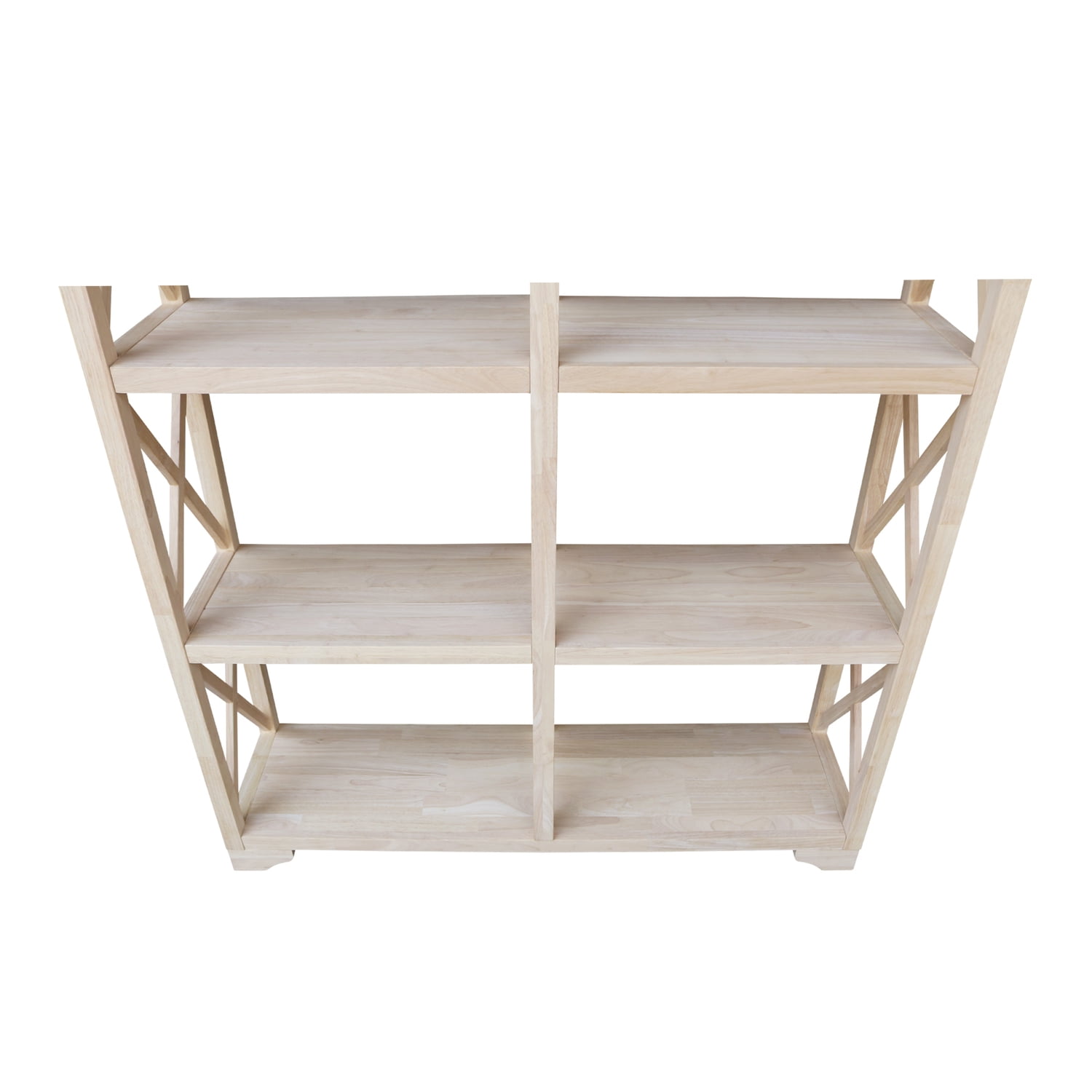 Unfinished 4-Tier 'X' Sided Double Shelf Unit - Image 8