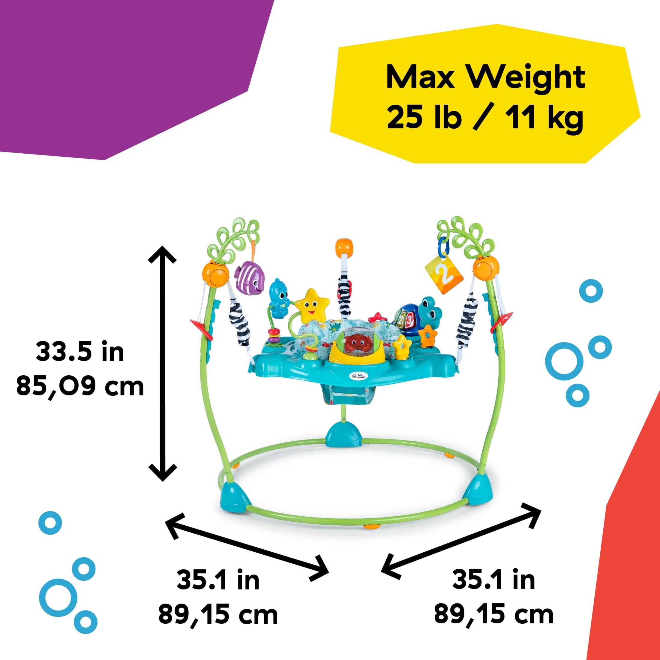 Baby Einstein Ocean Explorers Curiosity Cove 2-in-1 Activity Jumper, Ages 6 Months+ - Image 7