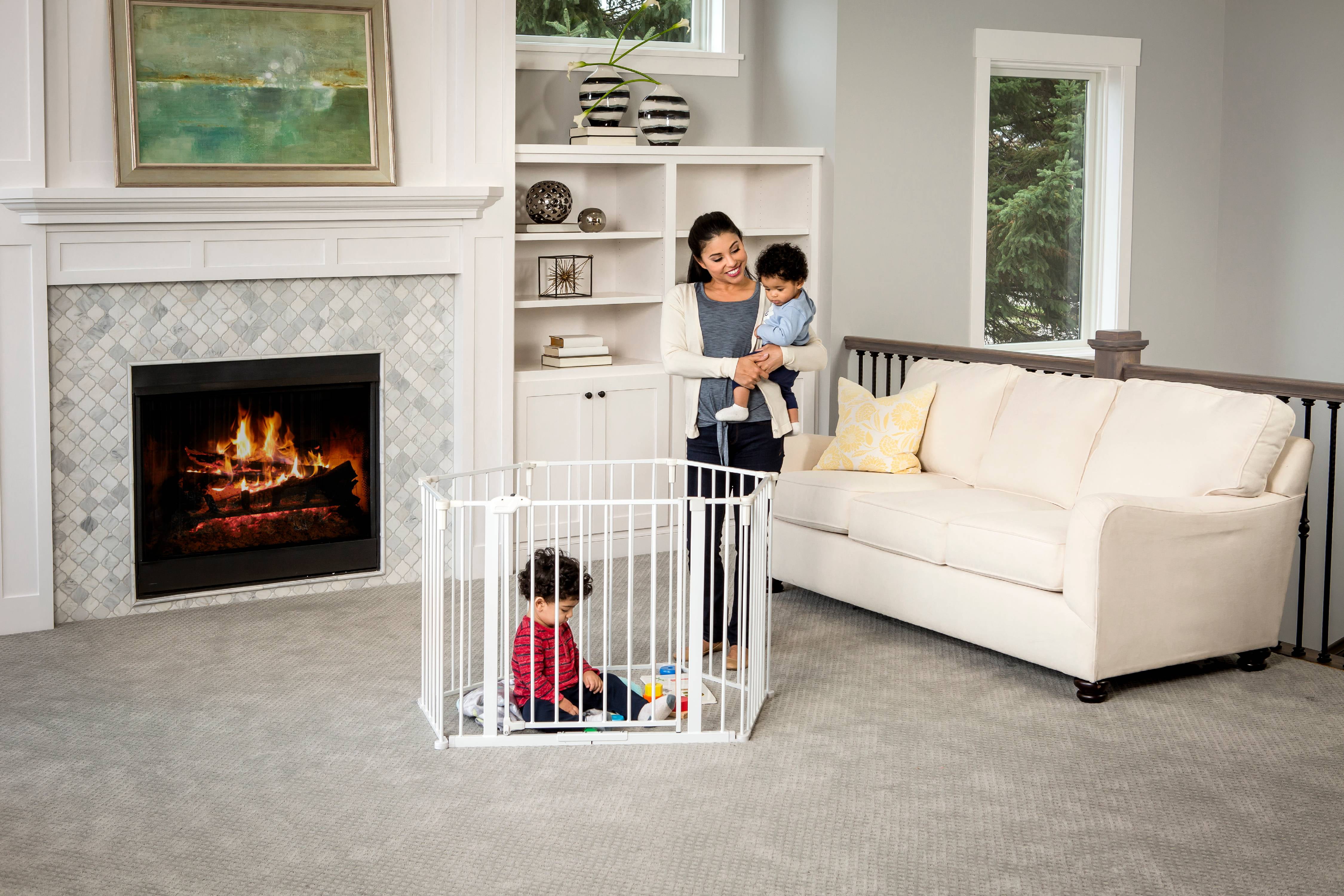 Regalo Super Wide 6 Panel Baby Gate and Play Yard with Wall Mount for Ages 6 to 24 Months - Image 5