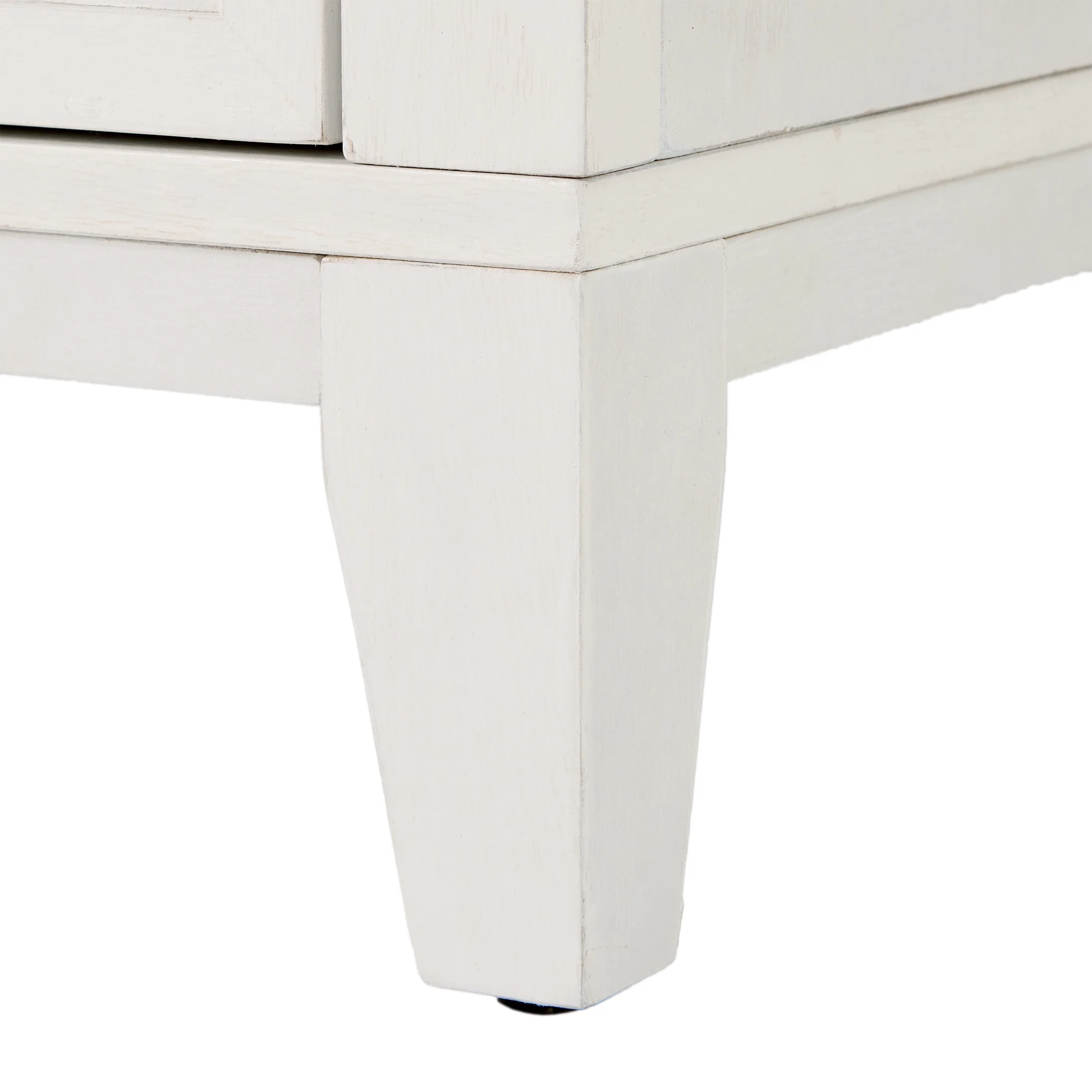 Better Homes & Gardens Canton 3-Drawer Nightstand, Textured White and Light Honey - Image 4