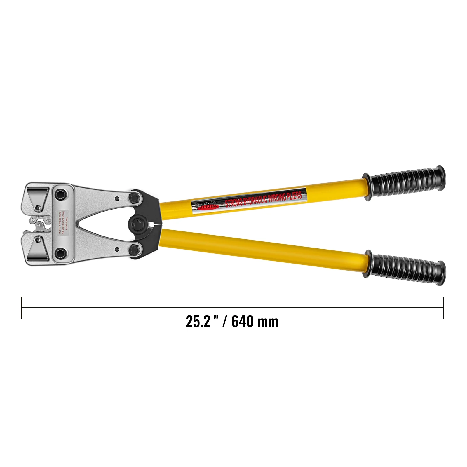 VEVOR Battery Cable Crimping Tool 10-120 mm2, Cable Lug Crimping Tool for Heavy Duty Wire Lugs, Battery Cable Crimper for AWG 8-4/0, Hexagon Lug Crimping Tool for Wire Cable Cutting and Crimping - Image 2