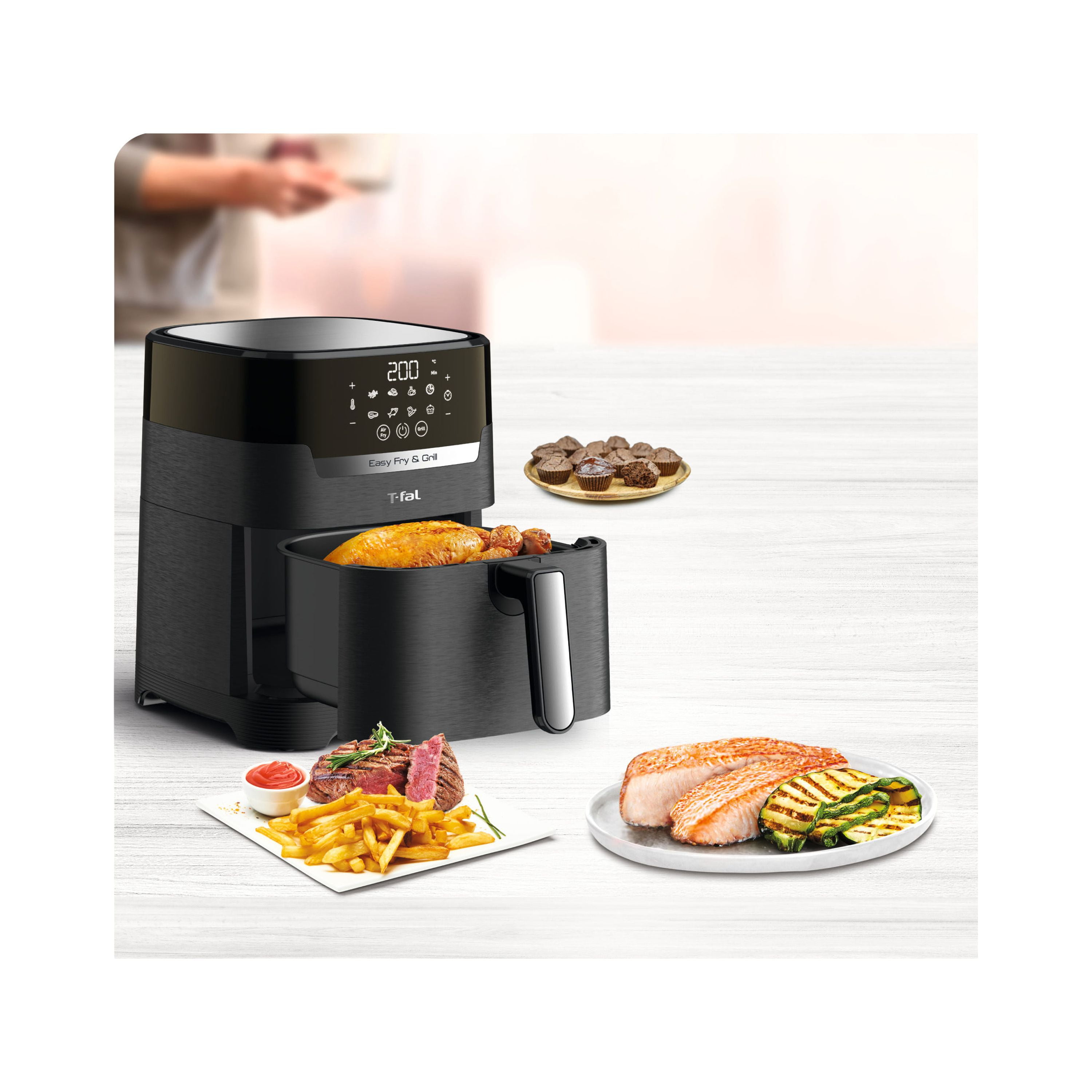 T-fal Easy Fry & Grill XL 2-in-1 Air Fryer Combo, 4.4 quart - Image 11