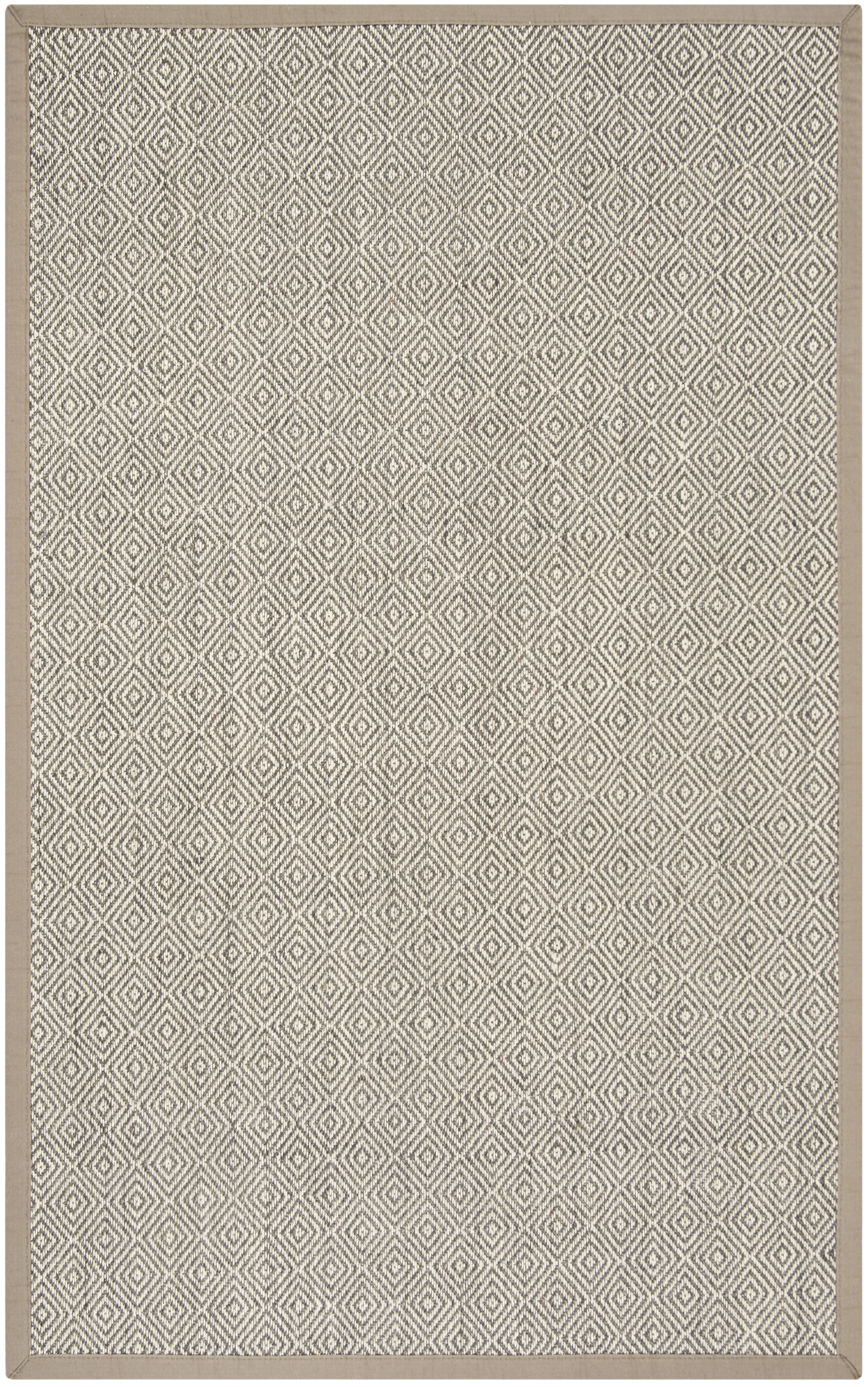 SAFAVIEH Natural Fiber Axum Geometric Sisal Area Rug, Natural/Taupe, 6' x 9' - Image 5