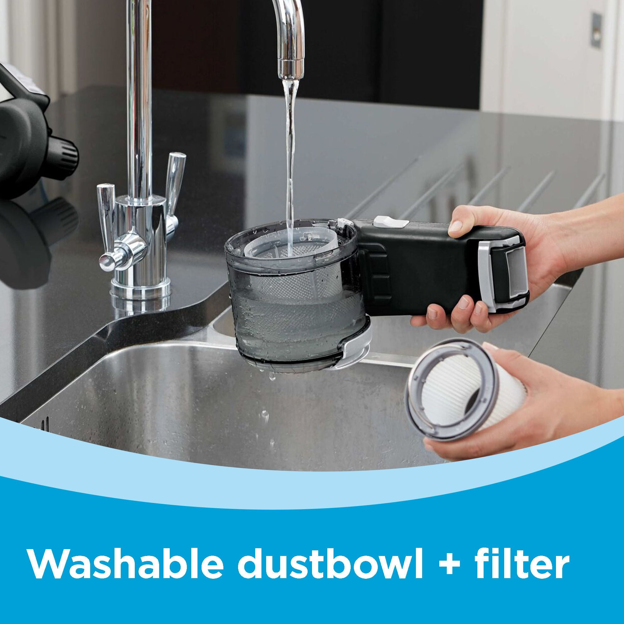 BLACK+DECKER dustbuster Pivot Cordless Handheld Vacuum, for Home & Car, with Pivoting Wide Mouth Nozzle, BDH2000PL, Black - Image 9