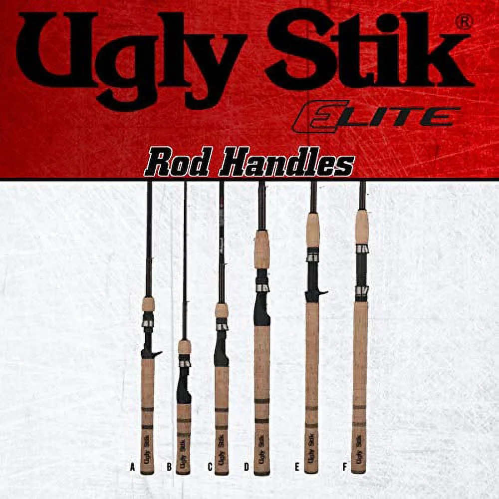 Ugly Stik Elite Spinning Rod, 6'6" Ultra Light Fishing Rod, 2 Piece - Image 8