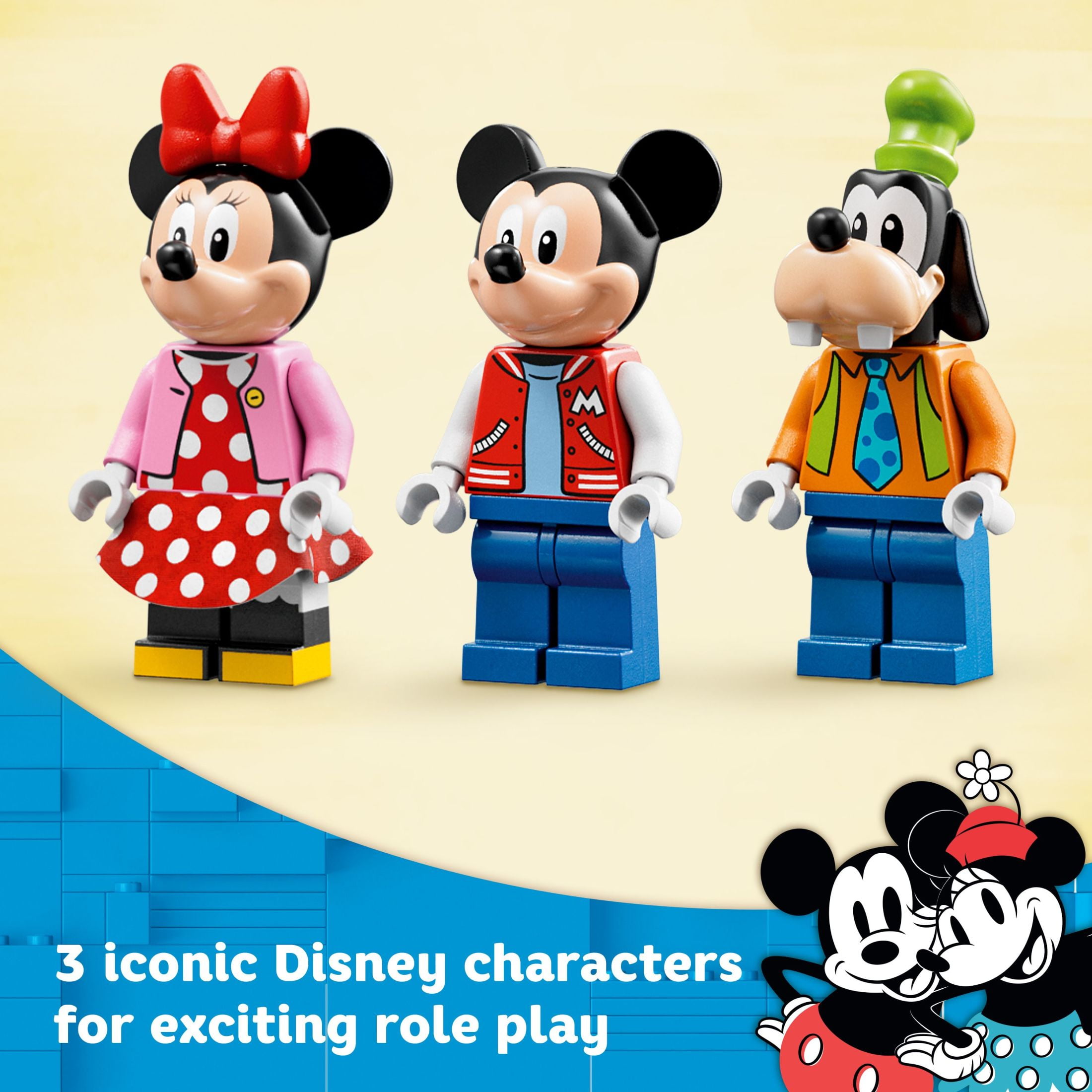 LEGO Disney Mickey and Friends – Mickey, Minnie and Goofy’s Fairground Fun Toy Set Set 10778 - Image 2