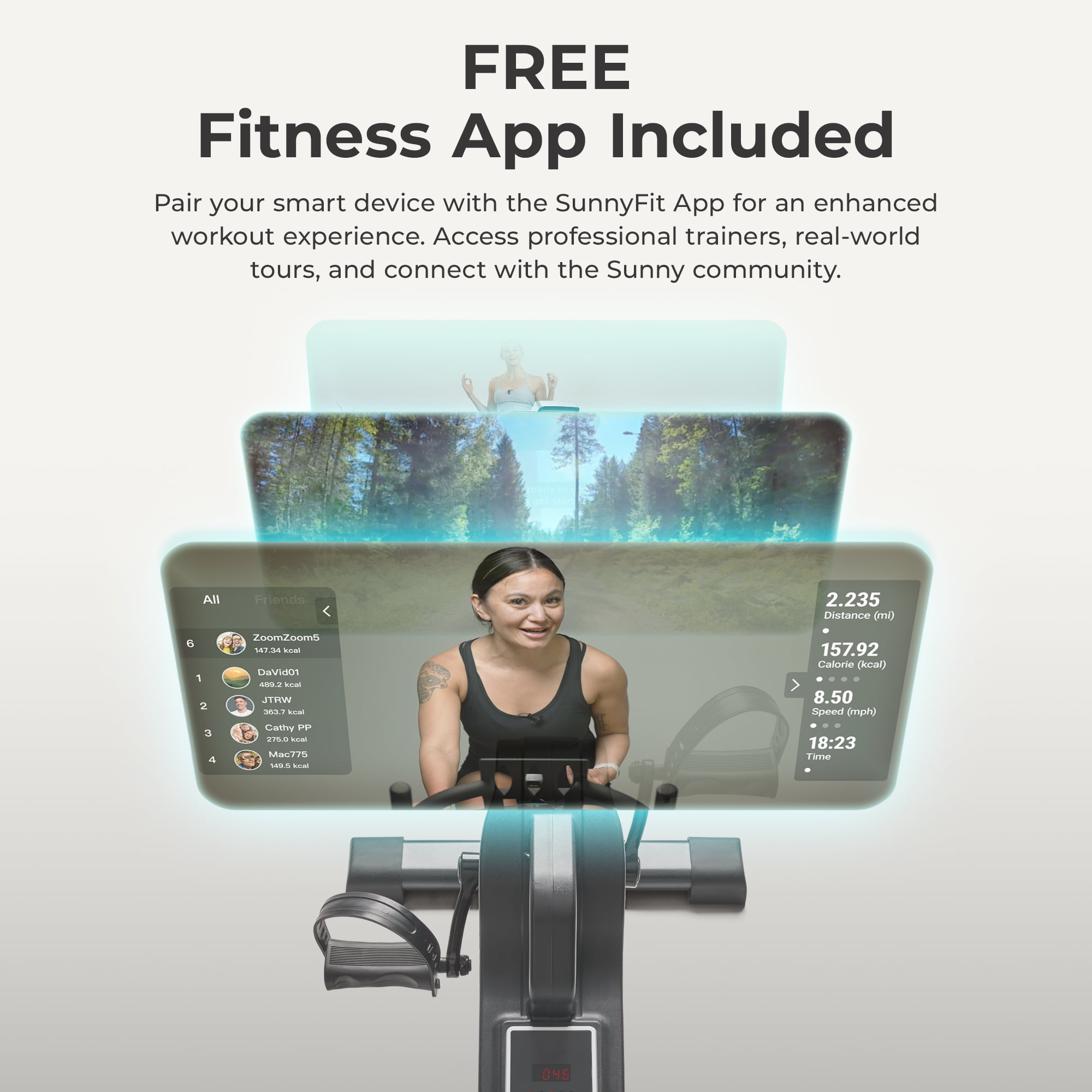 Suny Health & Fitness 2-in-1 Mini Bike Pedal Exerciser, Assisted Motorized Under Desk w Free SunnyFit® App Membership - SF-B0960SMART - Image 6