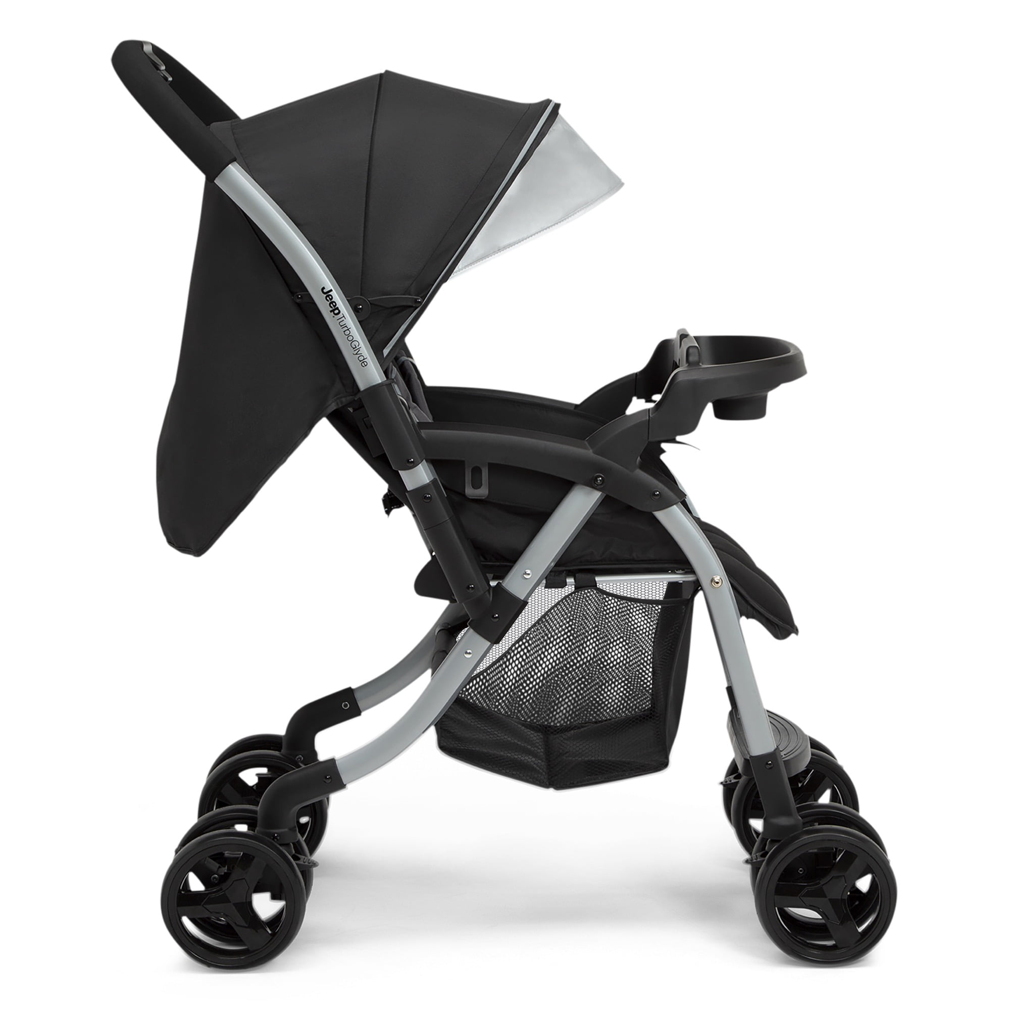 Jeep TurboGlyde Reversible Handle Stroller by Delta Children, Black - Image 8
