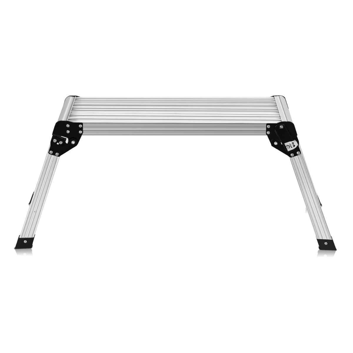 Costway HD EN131 Aluminum Platform Drywall Step Up Folding Work Bench Stool Ladder - Image 3