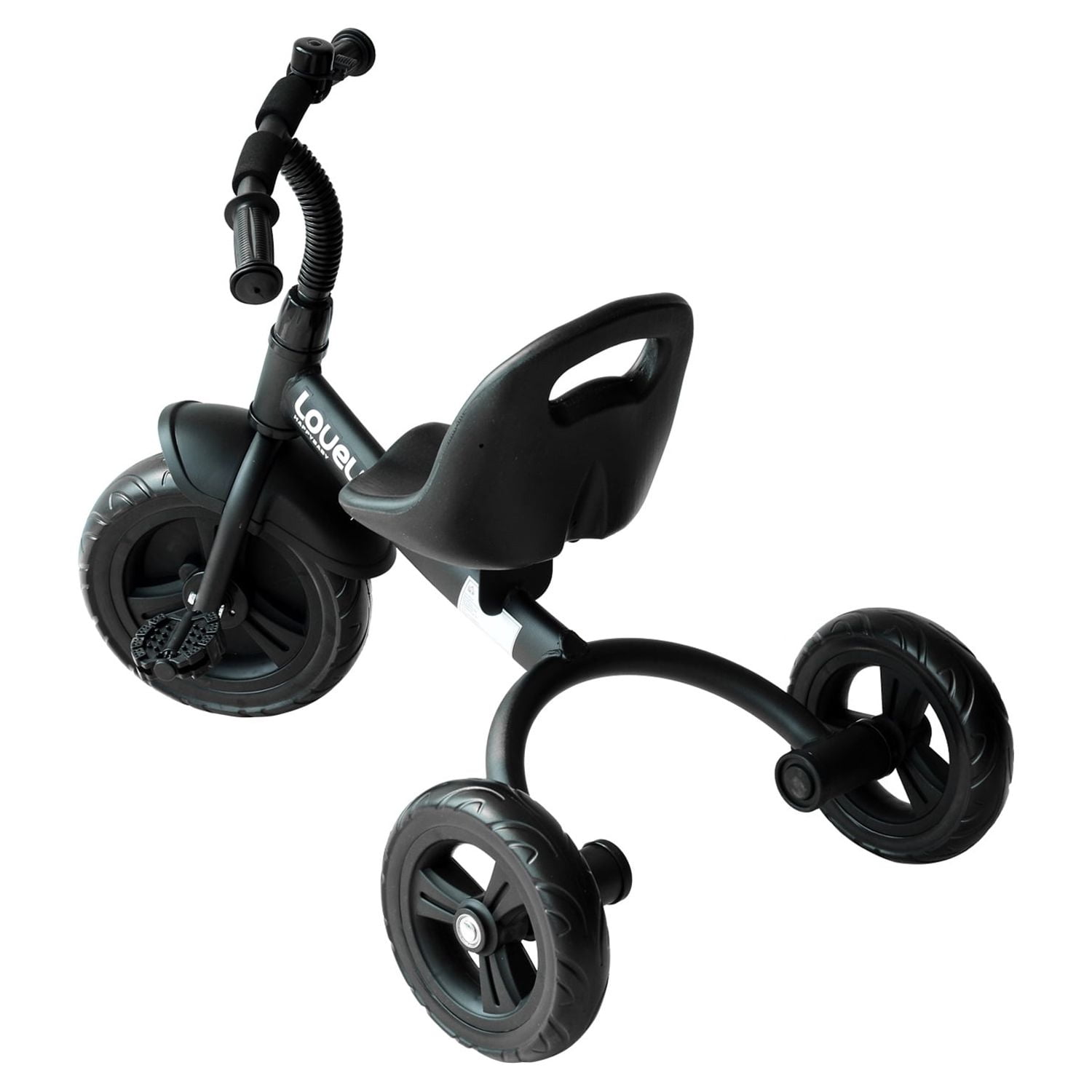 Qaba 3-Wheel Recreation Ride-On Toddler Tricycle With Bell Indoor / Outdoor - Black - Image 2