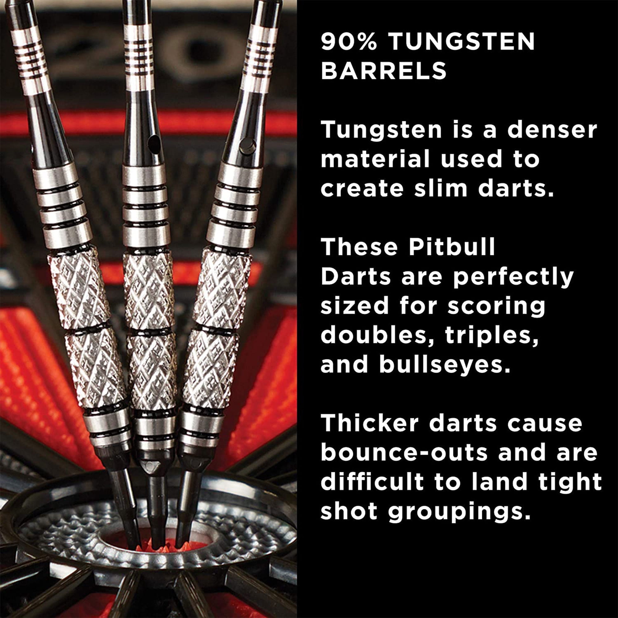 Viper Pitbull 90 Percent 18 Gram Tungsten Soft Tip Diamond Cut Barrel Darts - Image 4