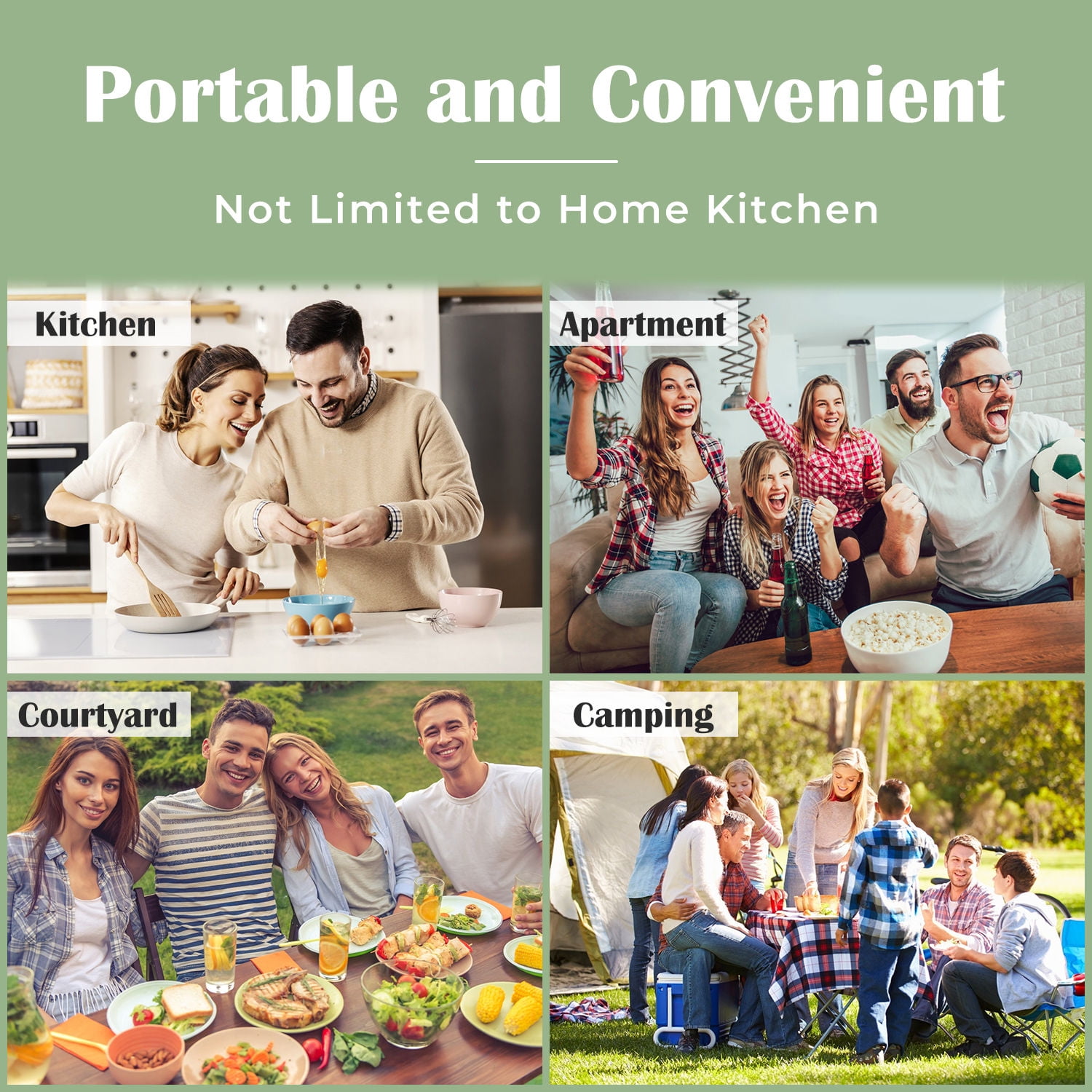 Techwood 1800W Stainless Steel Dual Hot Plate with Stay Cool Handles, Stainless Steel Hot Plate for Kitchen, Dorm, and Camping(Silver) - Image 2