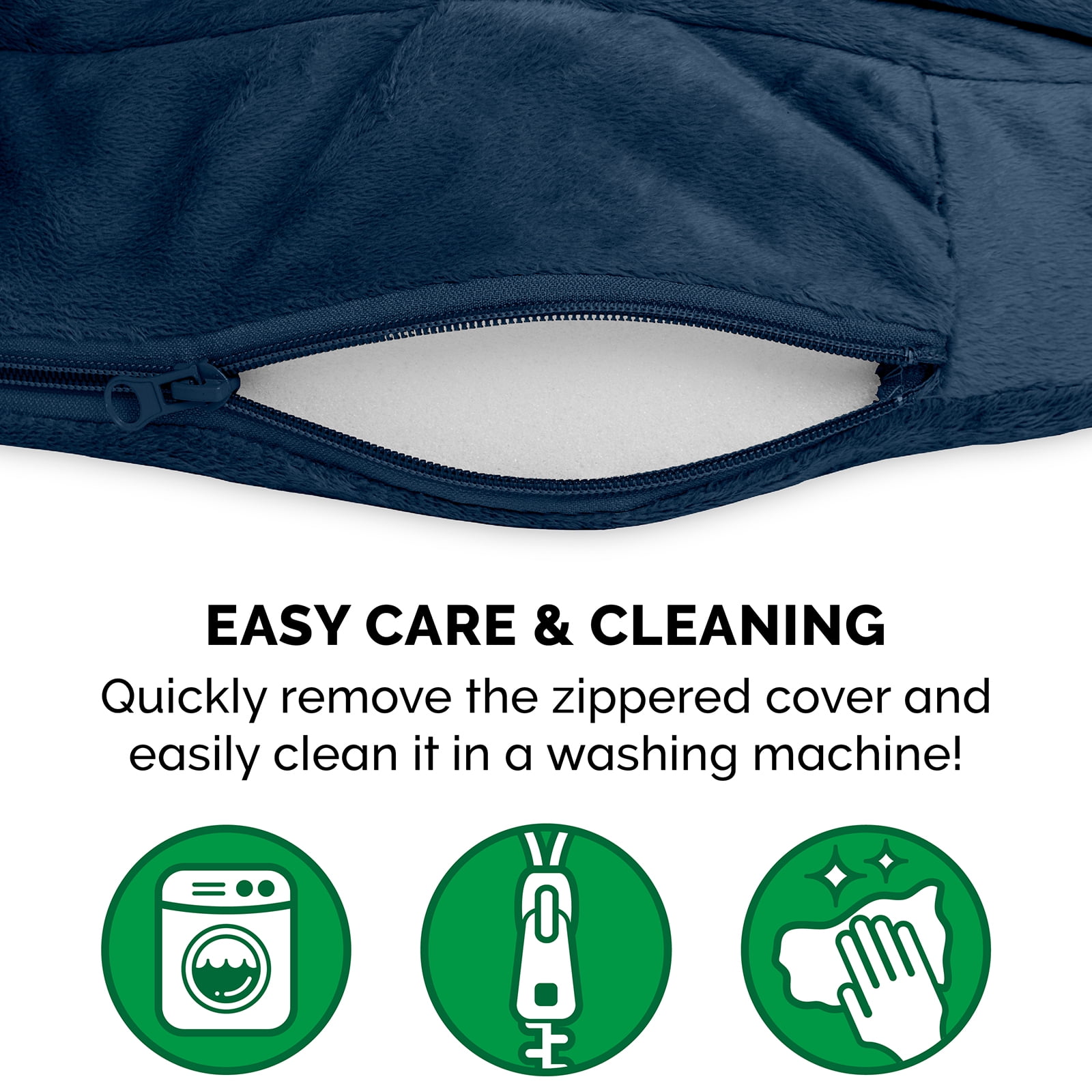 FurHaven Pet Products Microvelvet Snuggery Cooling Gel Memory Foam Pet Bed for Dogs & Cats - Navy, 35" Base - Image 10