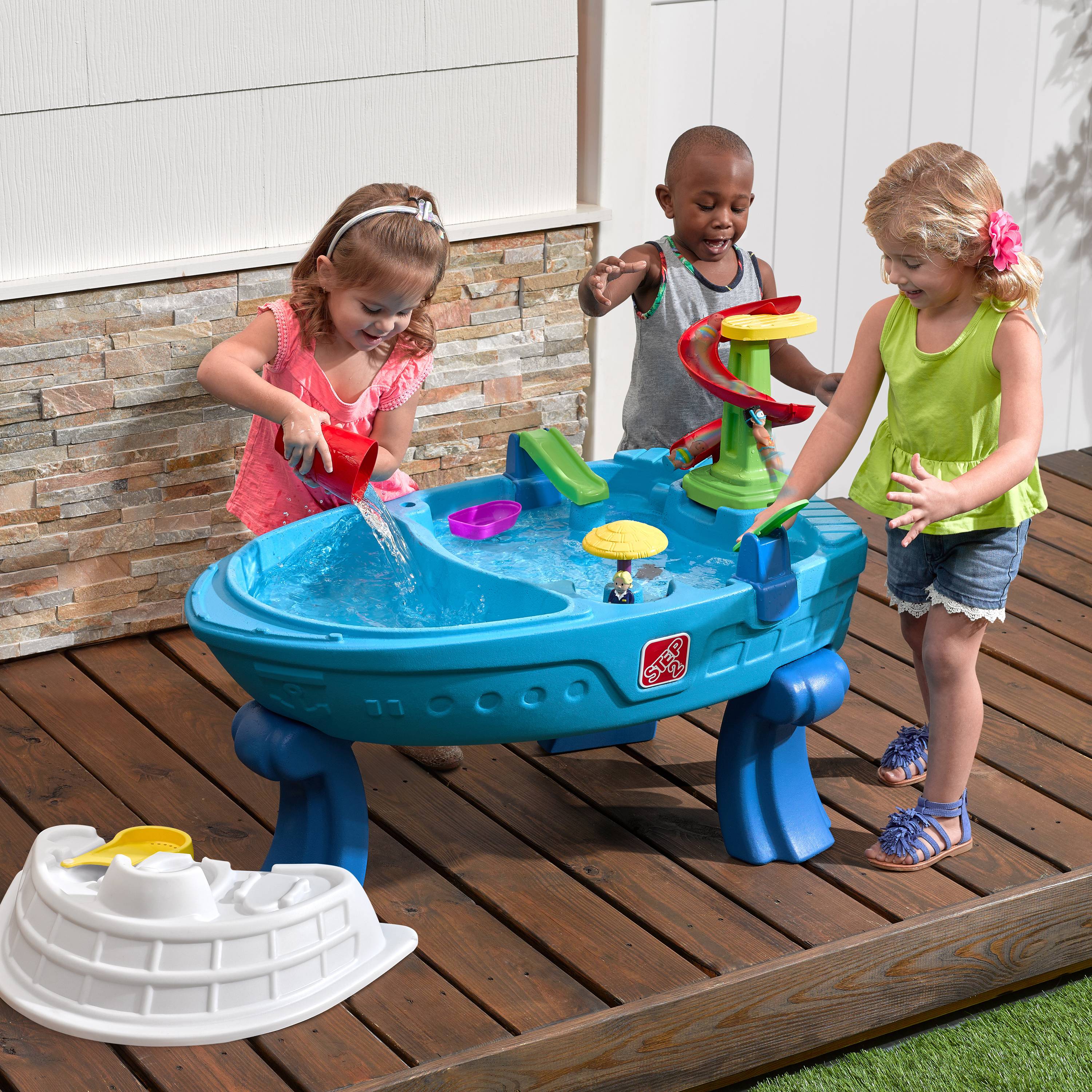 Step2 Fiesta Cruise Sand Table & Water Table for Kids with 10-piece Playset - Image 7