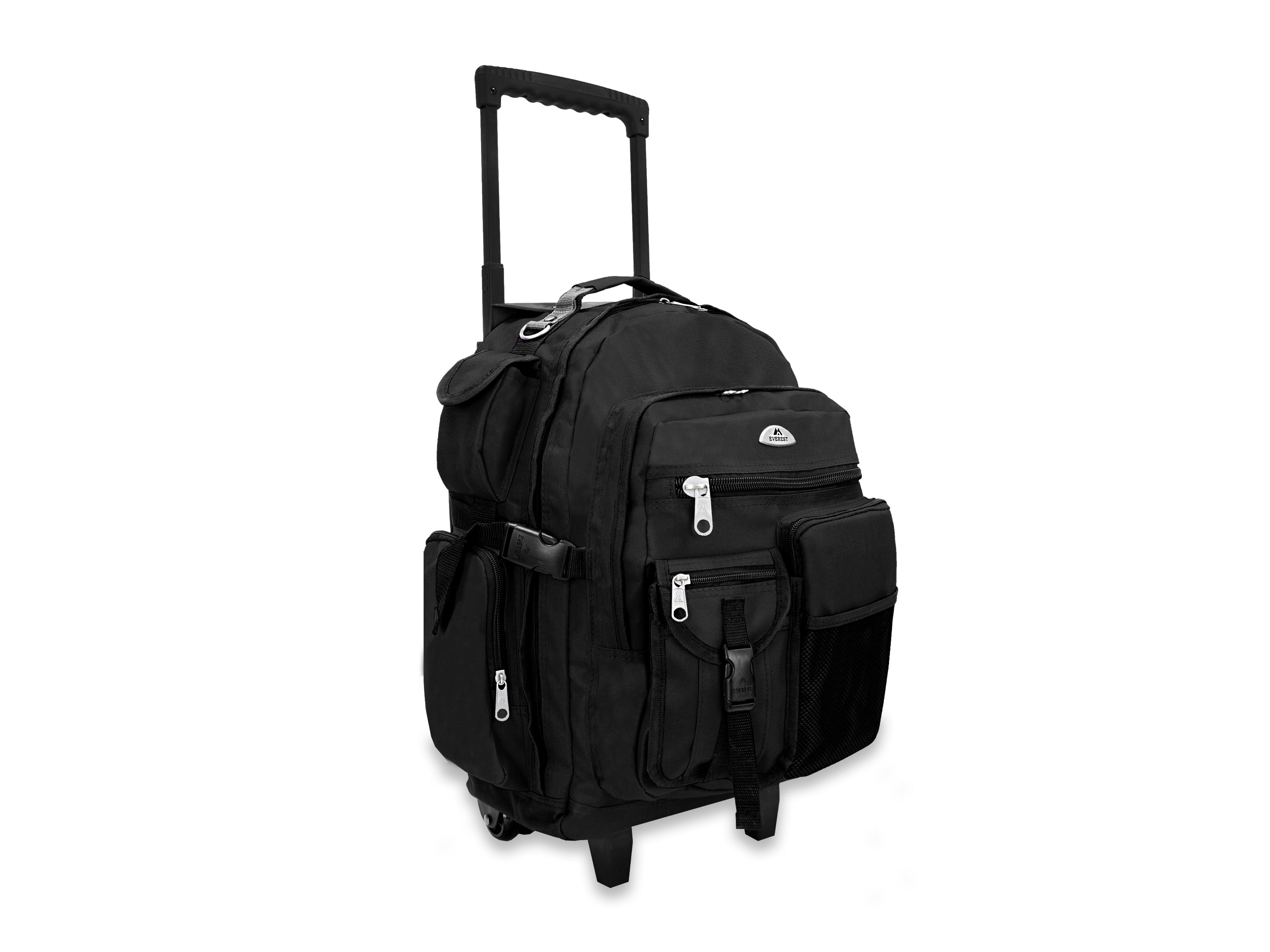 Everest Deluxe Backpack On Wheels 5045WH Black - Image 5