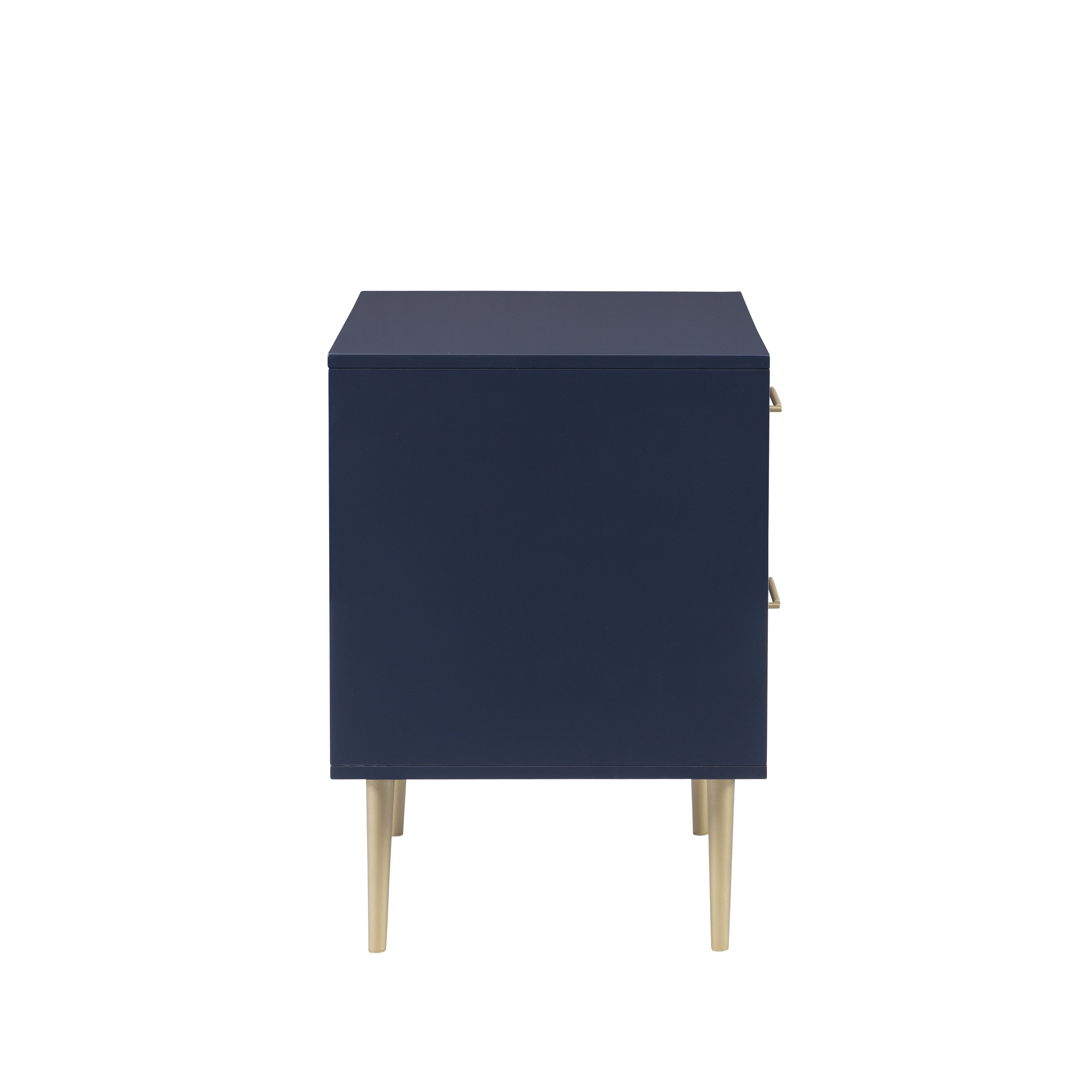 Linon Galena 2-Drawer Nightstand, Navy - Image 10