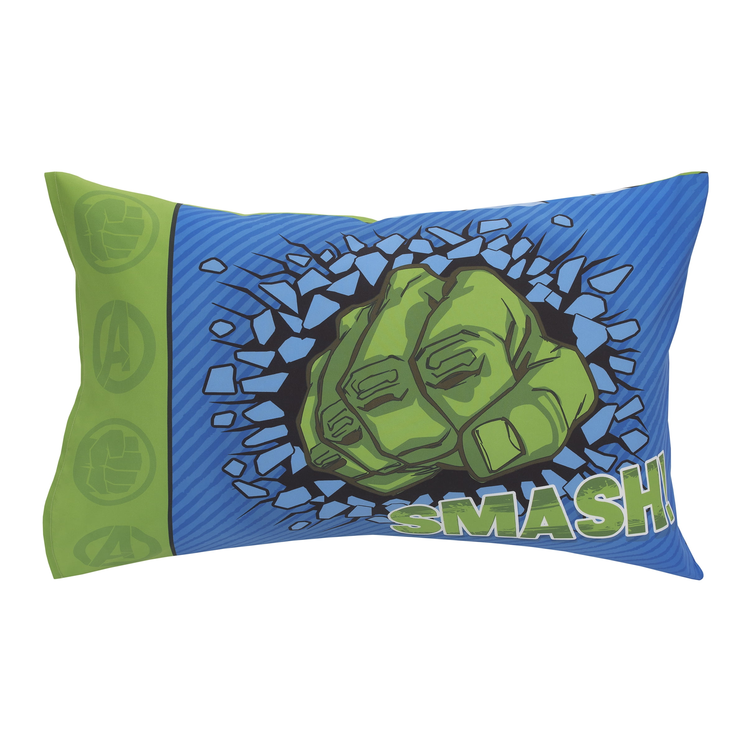 Marvel Hulk the Big Guy 4 Piece Toddler Boy Bedding Set, Comforter, Flat Sheet, Fitted Sheet, Pillowcase - Image 3