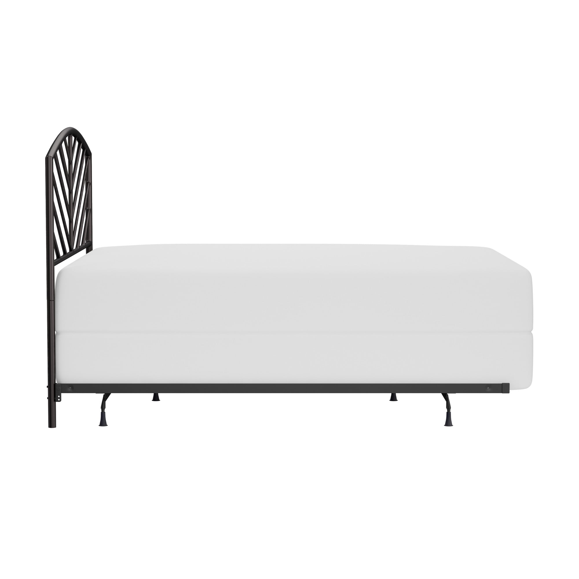 Hillsdale Furniture Essex Gray Bronze Metal Queen Headboard with Bed Frame - Image 5