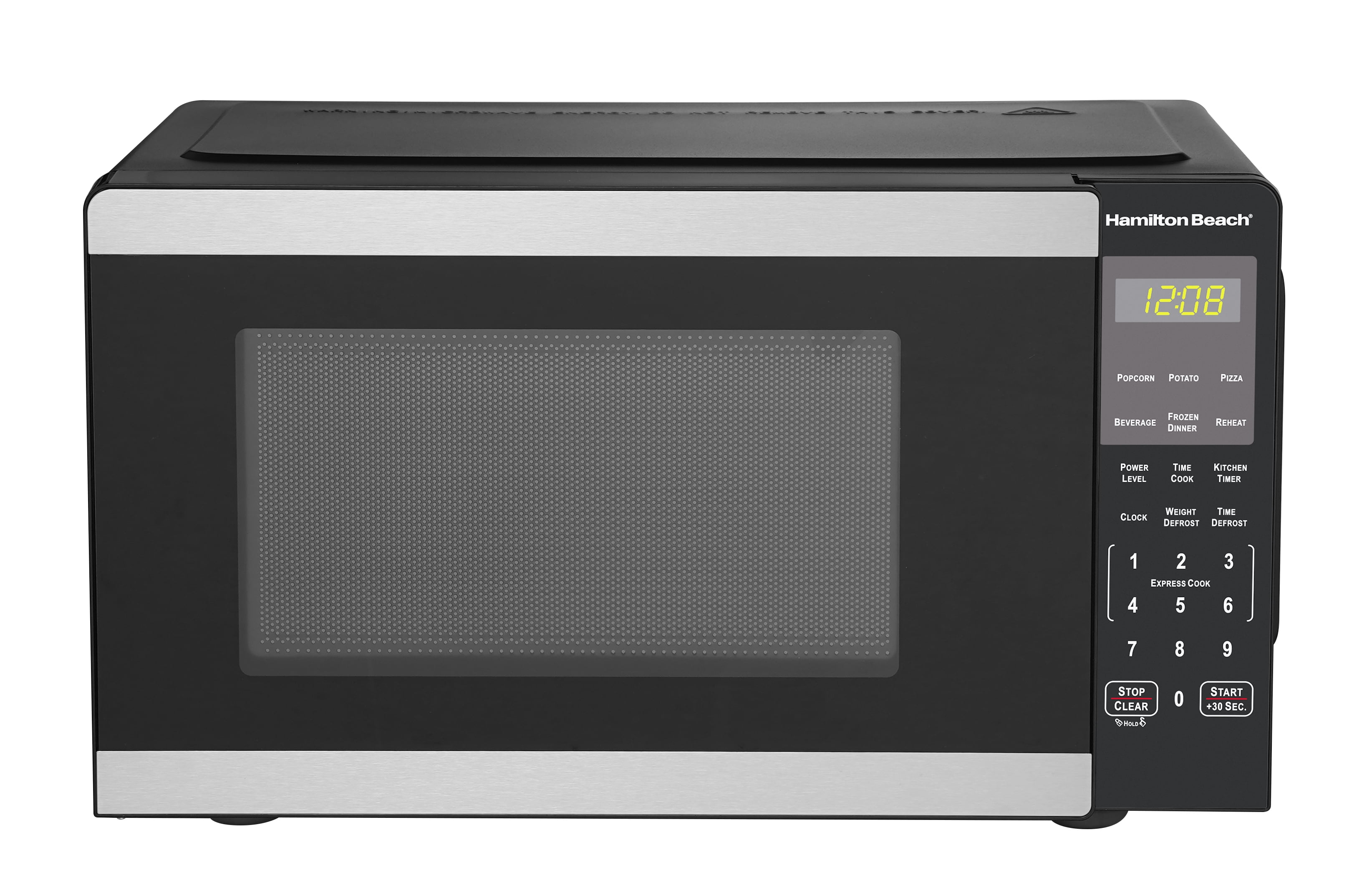 Hamilton Beach 0.9 Cu ft Countertop Microwave Oven, Stainless Steel, New - Image 4