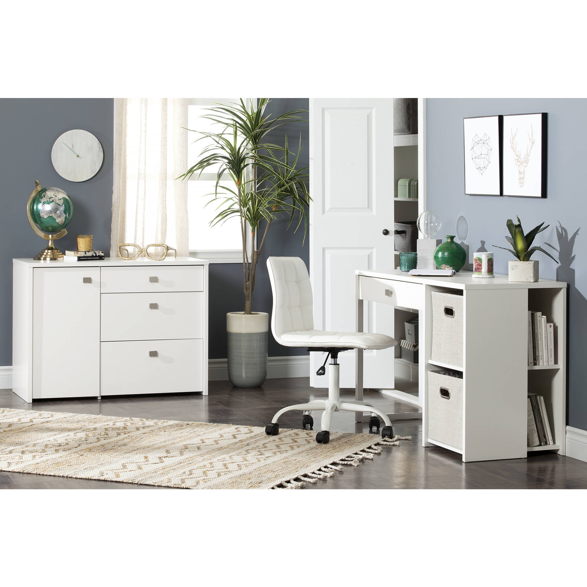 South Shore Interface, File Cabinet with 2 Drawers, White - Image 4