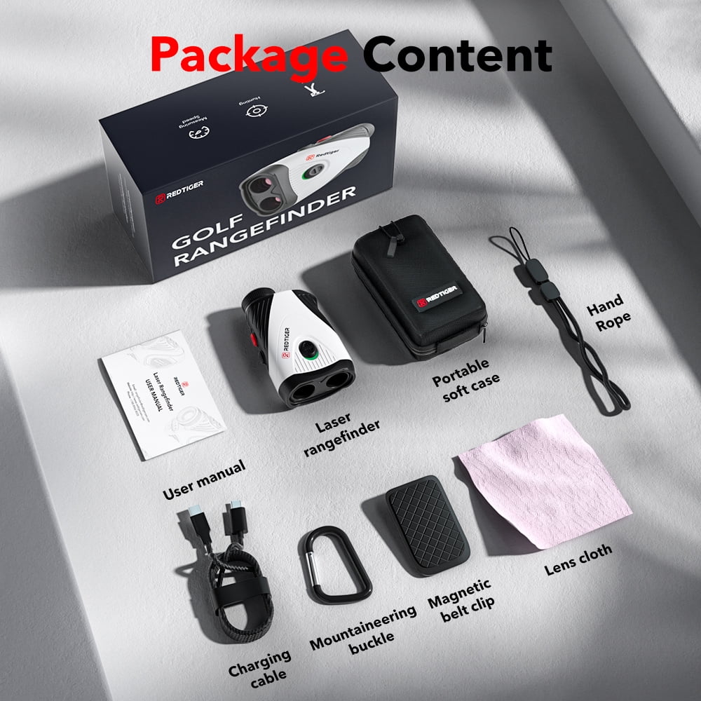 REDTIGER Laser Golf/Hunting Rangefinder, 7X Magnification Clear View 1200 Yards Laser Range Finder, Slope Measurement, Flag Pole Lockin, Short - Image 7