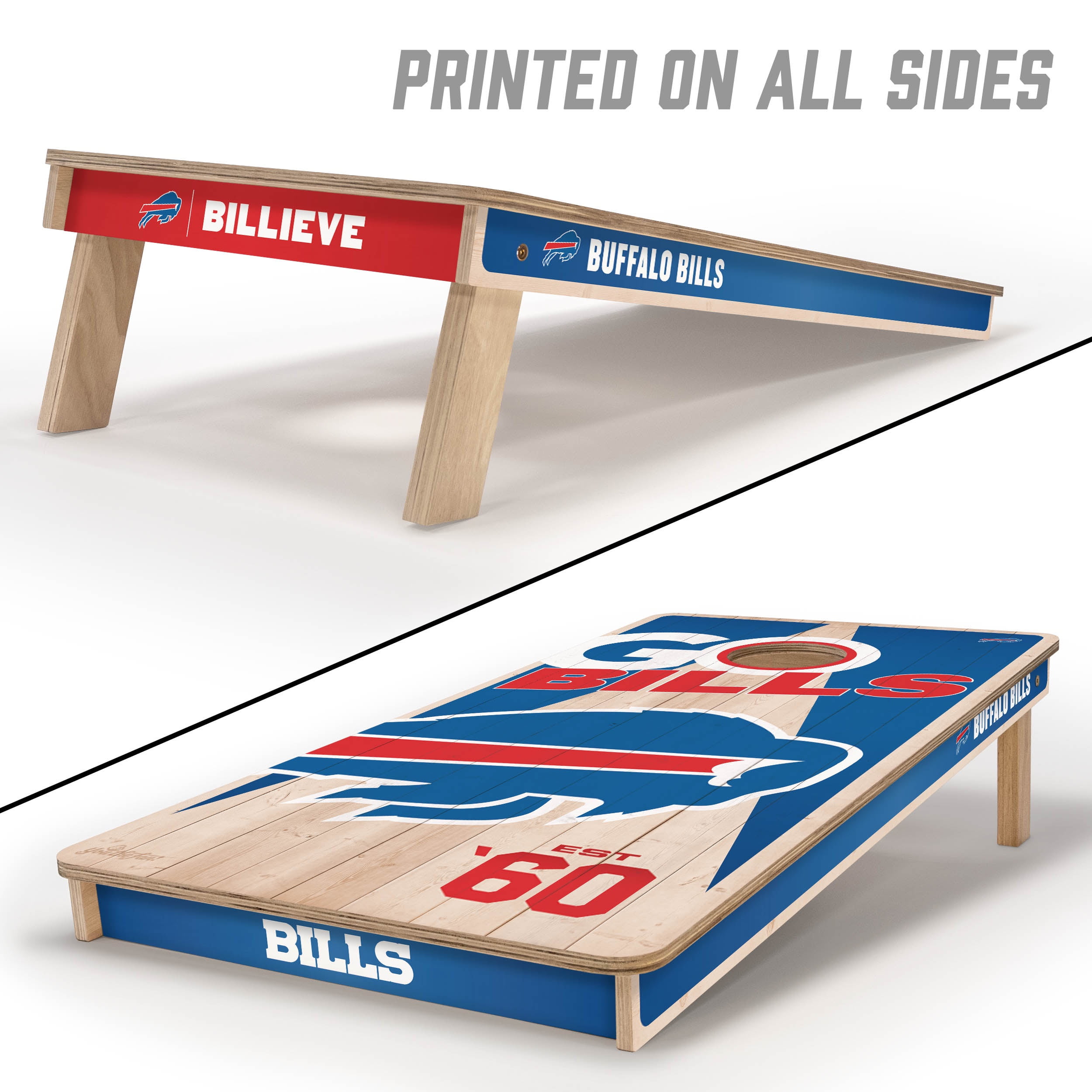 YouTheFan NFL Buffalo Bills 2' x 4' Cornhole Game - Image 2