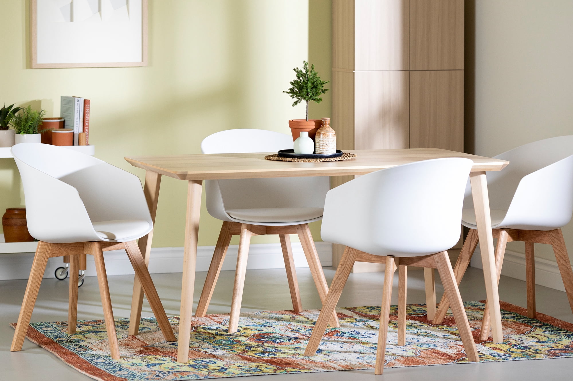 Flam Dining Chairs - Set of 2-White-South Shore - Image 4