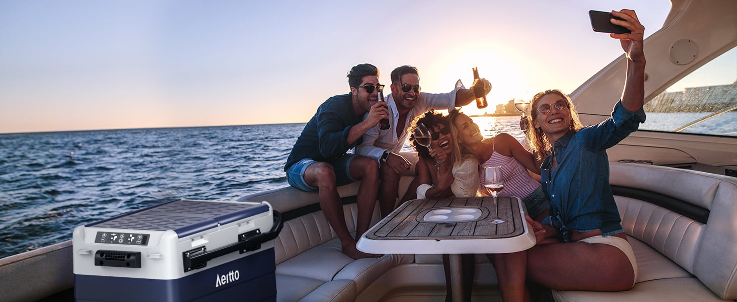 Aeitto 12 Volt Car Refrigerator, 52QT(50L) Dual Zone Portable Car Fridge Freezer -4℉-68℉ Electric Cooler Dual Temp Control Cooling Freezing 12/24V DC & 100-240V AC for Travel, Camping, RV, Road, Home - Image 20