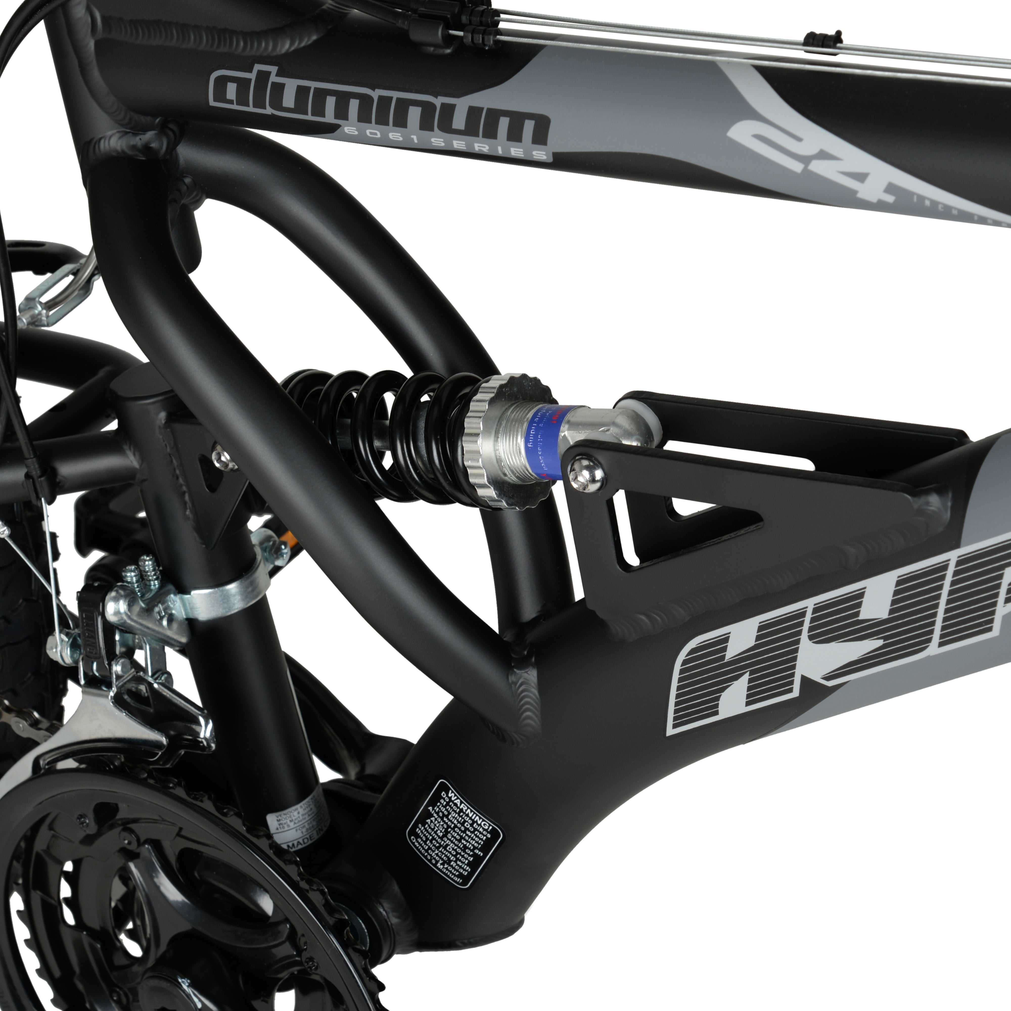 24" Hyper Bicycles Havoc Mountain Bike, Youth/Adult, Recommended Ages 10-14 Years Old, Black - Image 13