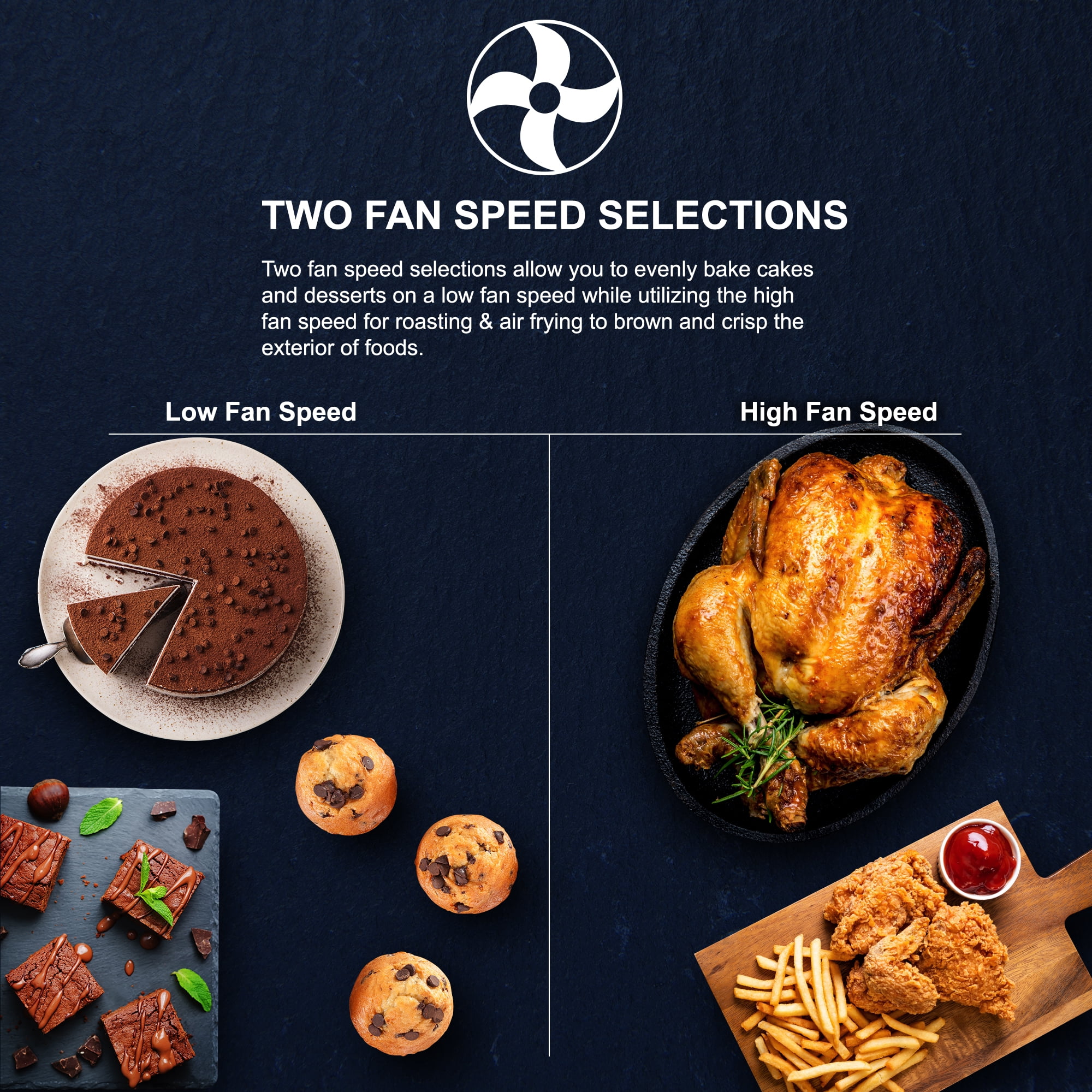 Elite Gourmet Deluxe 25L Air Fryer Oven (Black) - Image 7