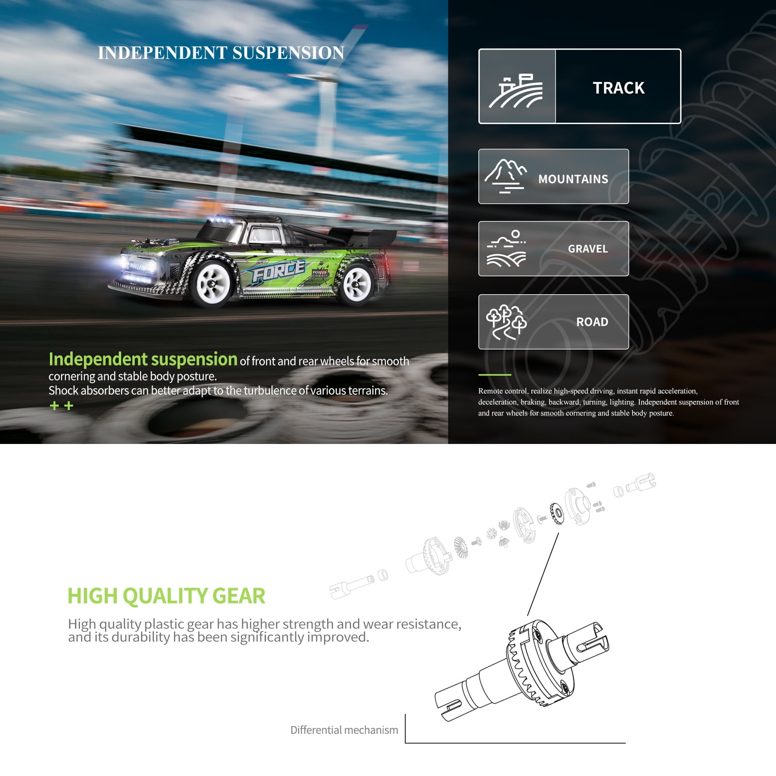 WLtoys 284131 RC Car 1/28 Short Truck Car 2.4GHz RC Race Car 30km/h High Speed Kids Gift RTR with Metal Chassis - Image 4