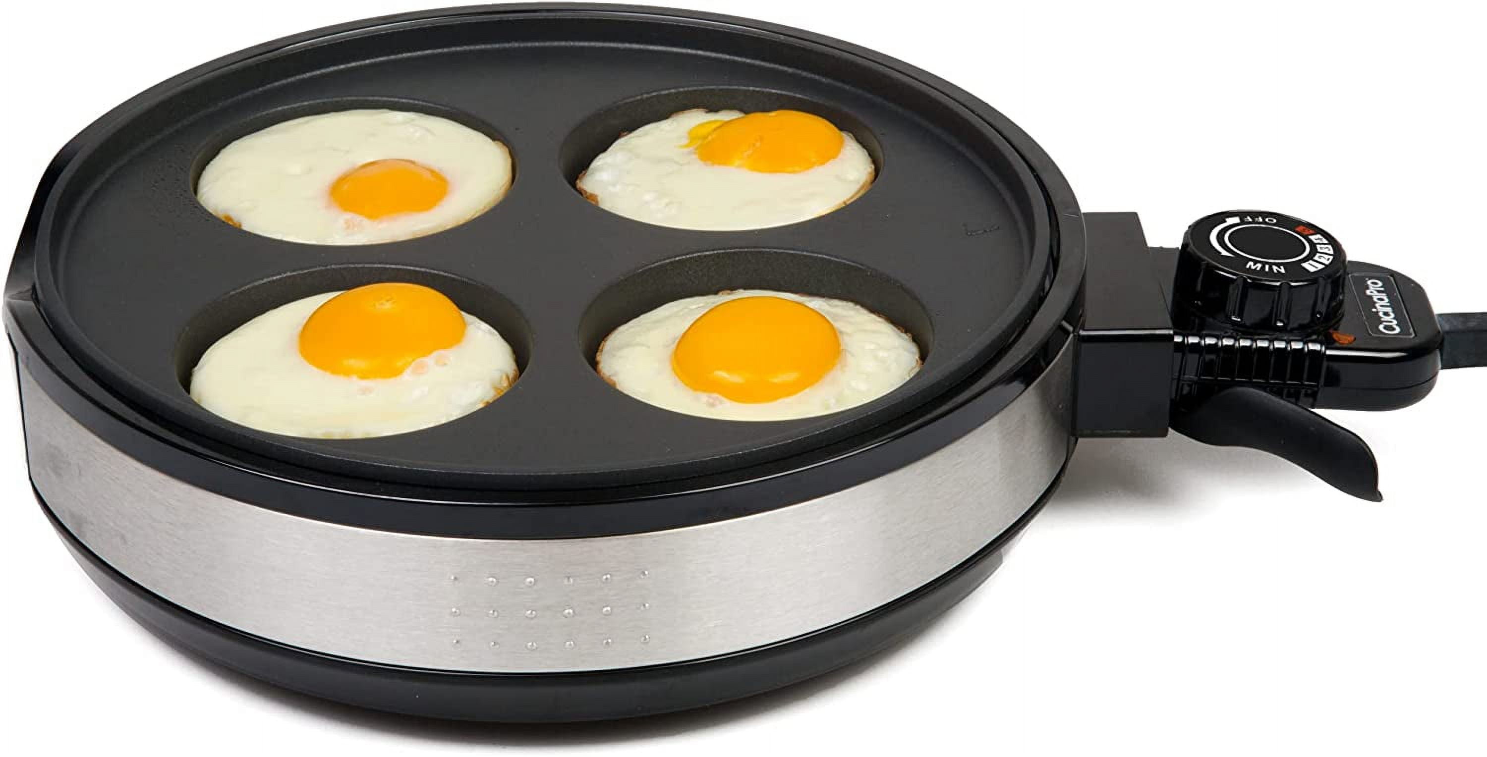 Cucinapro Multi Baker Deluxe- Baking Made Easy- Electric Appliance w Temp Control, 3 Interchangeable Skillets for Grilling, Baking or Dessert - Grilled Cheese, Omelets Pizza, Sandwiches, Cake Pops - Image 3