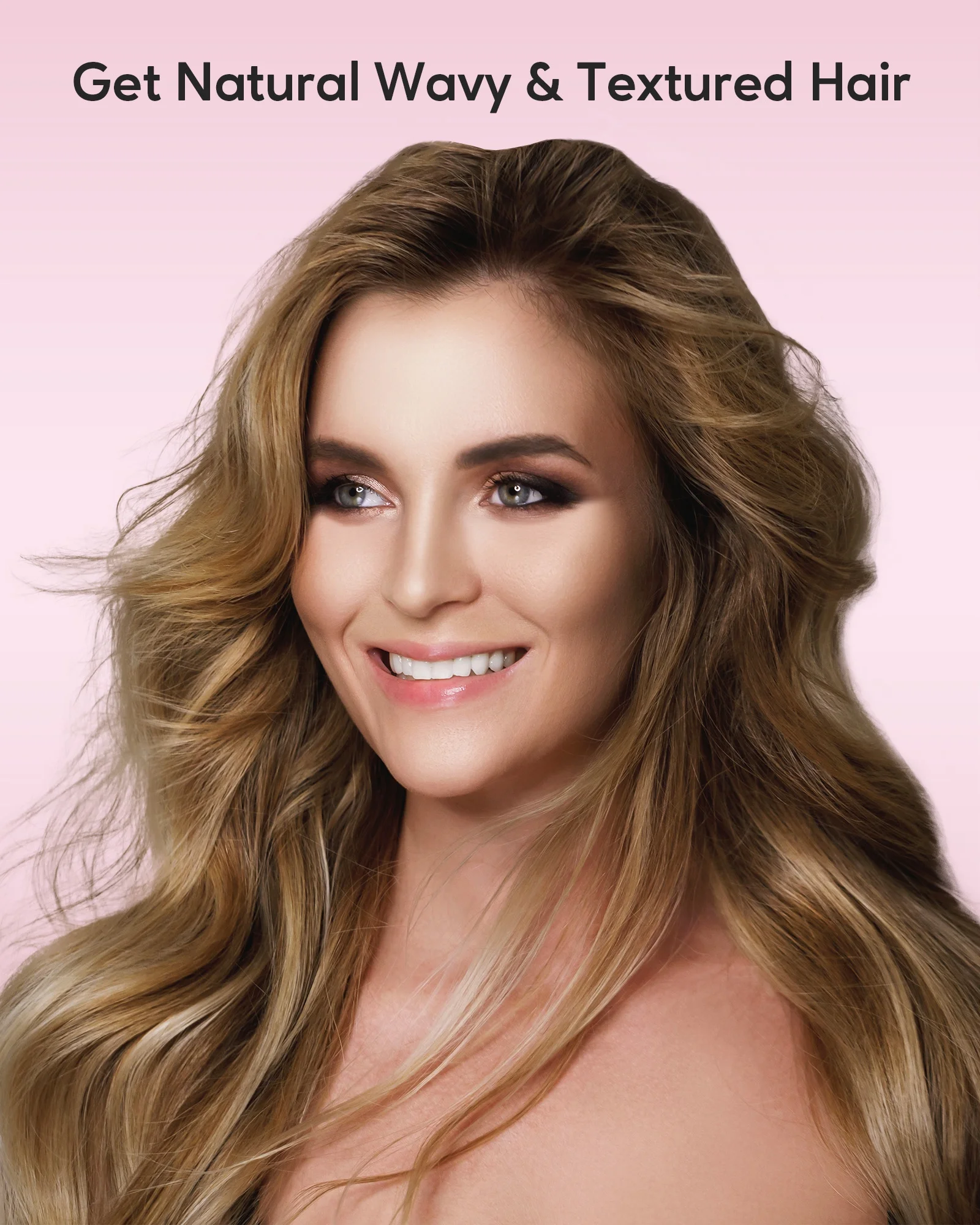 Wavytalk Thermal Brush for Blowout Look, 1 1/2 inch Ionic Heated Nylon Brush Get Natural Curls, Rose Gold - Image 6