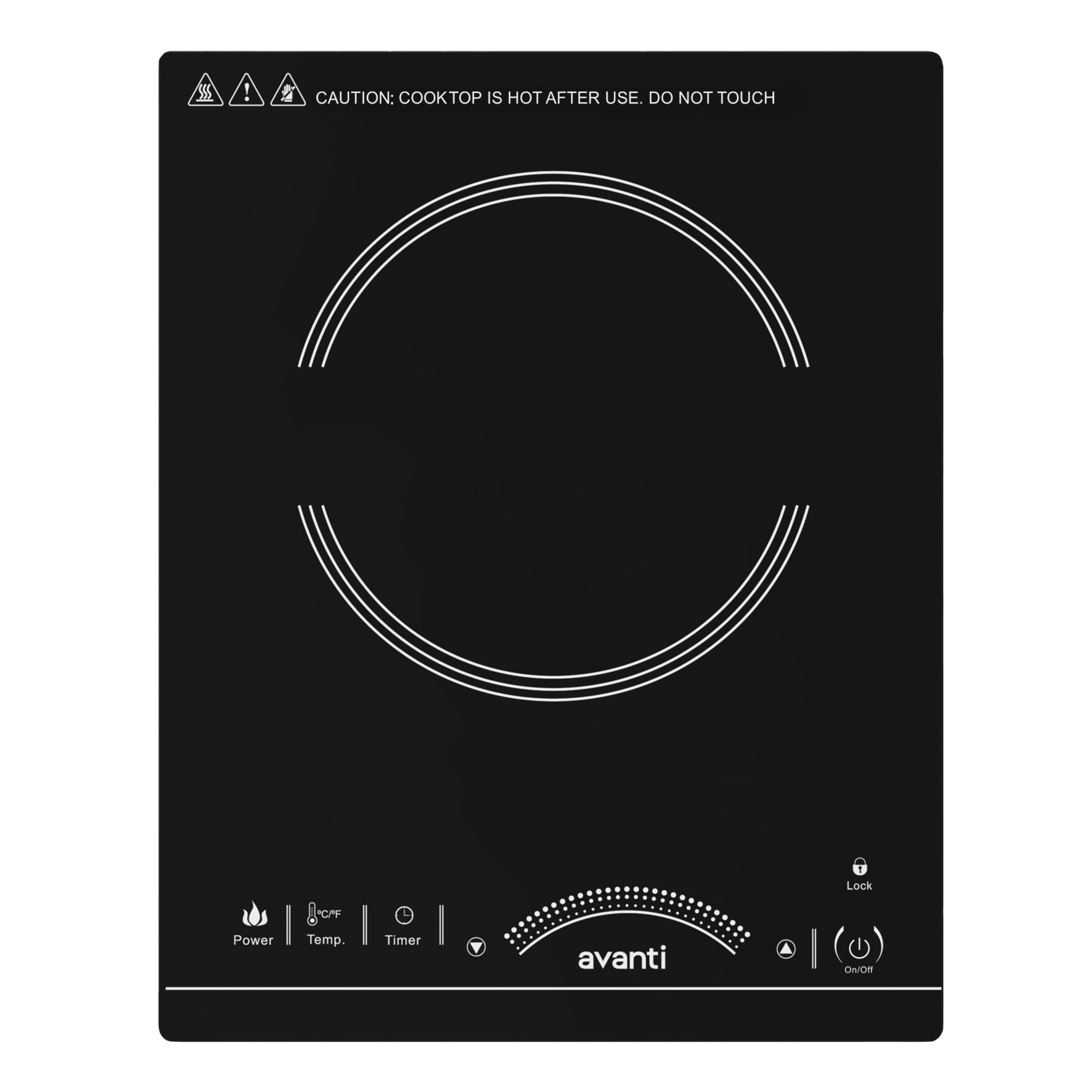 Avanti 1800W Portable Induction Cooktop, in Black (IH1800L1B-IS) - Image 9