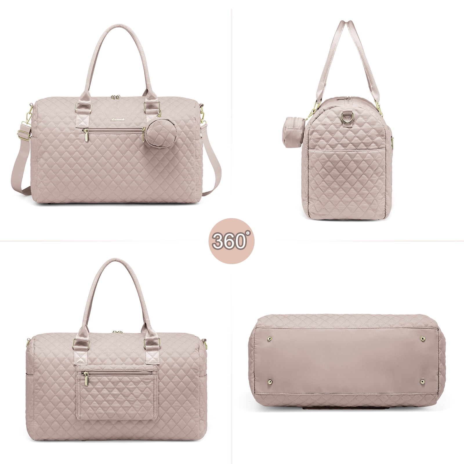 Lovevook Fashion Diaper Bag Tote, Large Mommy Bag for Hospital Breastfeeding Overnight Weekend Travel with Changing Pad and Pacifier Case - Image 6