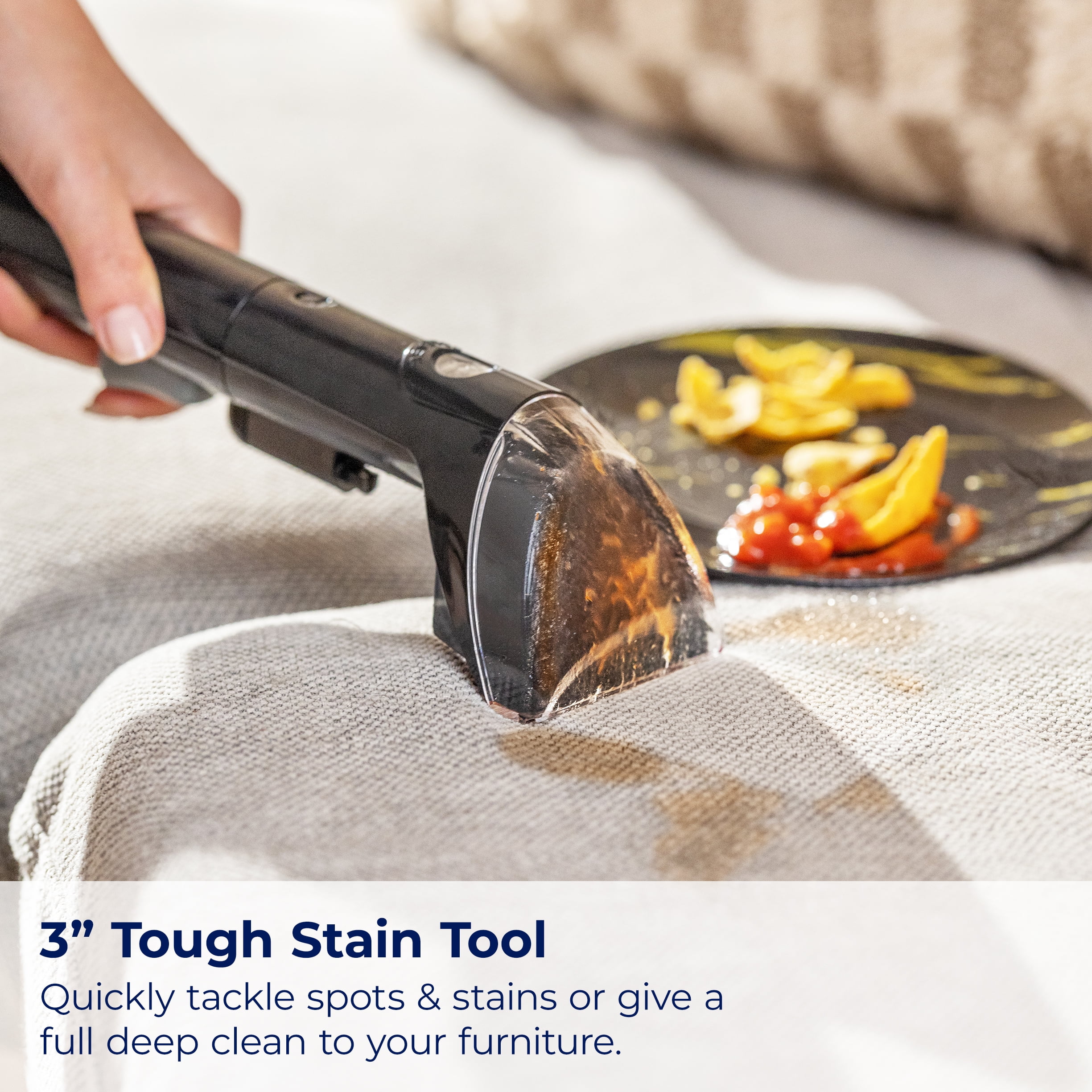 BISSELL PowerForce Pet XL Upright Deep Cleaner, for Carpet and Upholstery, 10" Clean Path, Above Floor Cleaning, Large Clean Tank, Lightweight, 3748, Black - Image 4