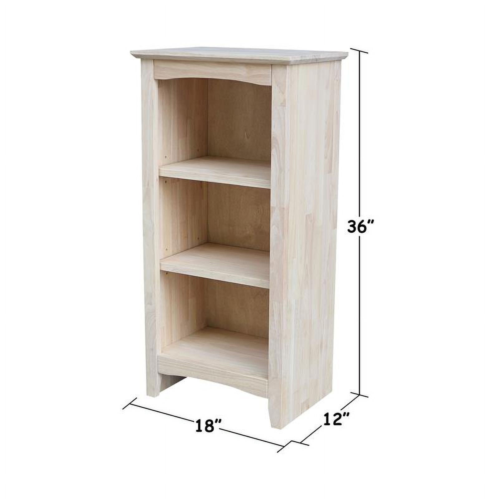 International Concepts Solid Wood Shaker Bookcase, 36 in H - Image 10