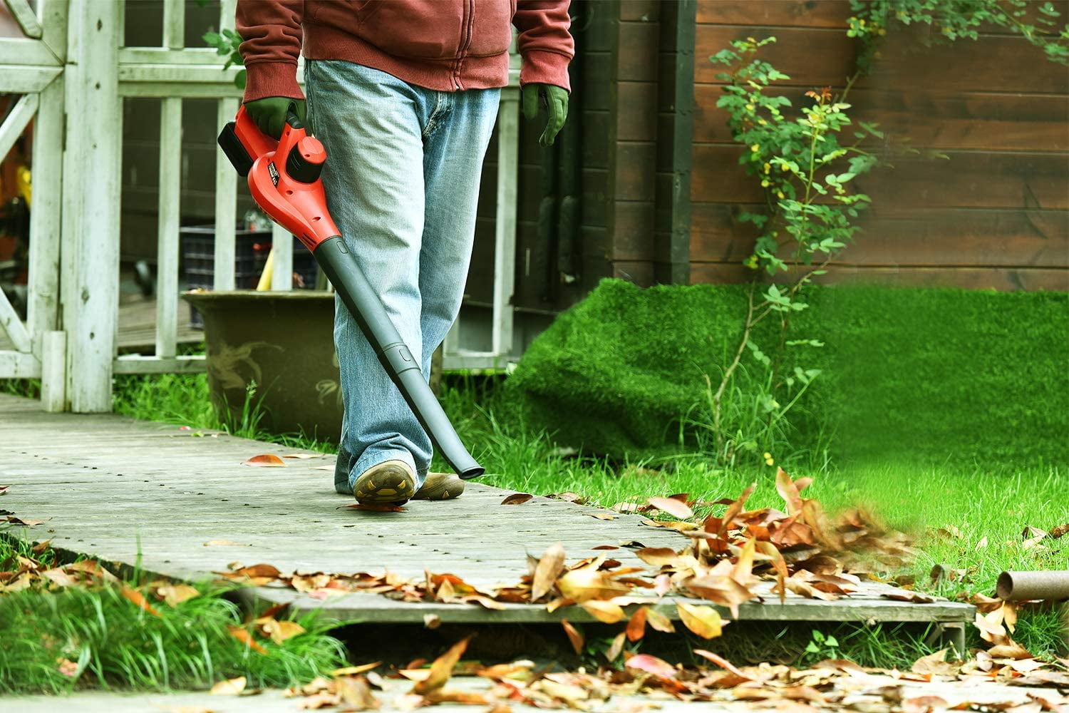 PowerSmart PS76101A-2B 20V Lithium-Ion Cordless Blower, Two 1.5 Ah Batteries and Charger Included - Image 4