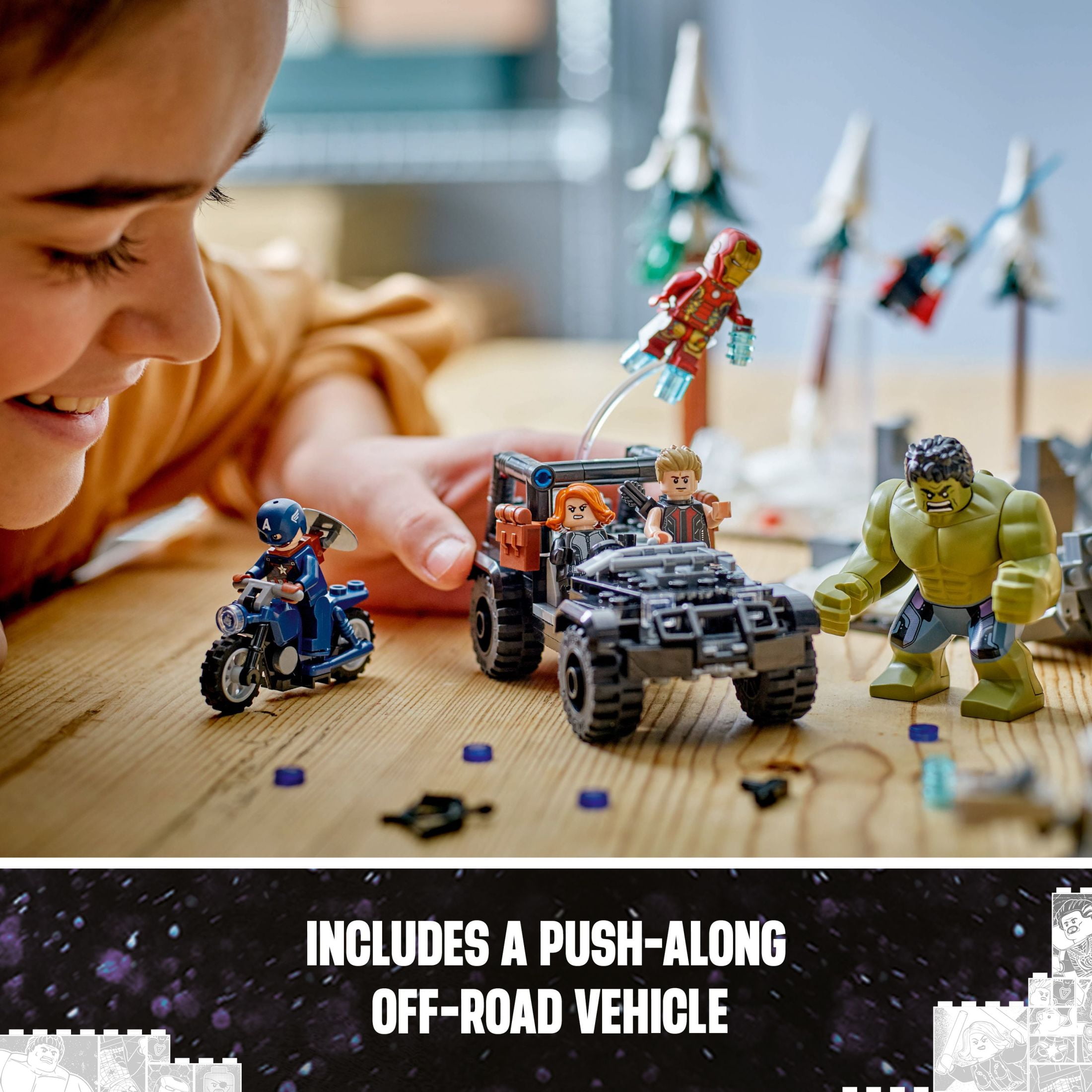 LEGO Marvel The Avengers Assemble: Age of Ultron, Buildable Super Hero Toy with Marvel Minifigures, 76291 - Image 3