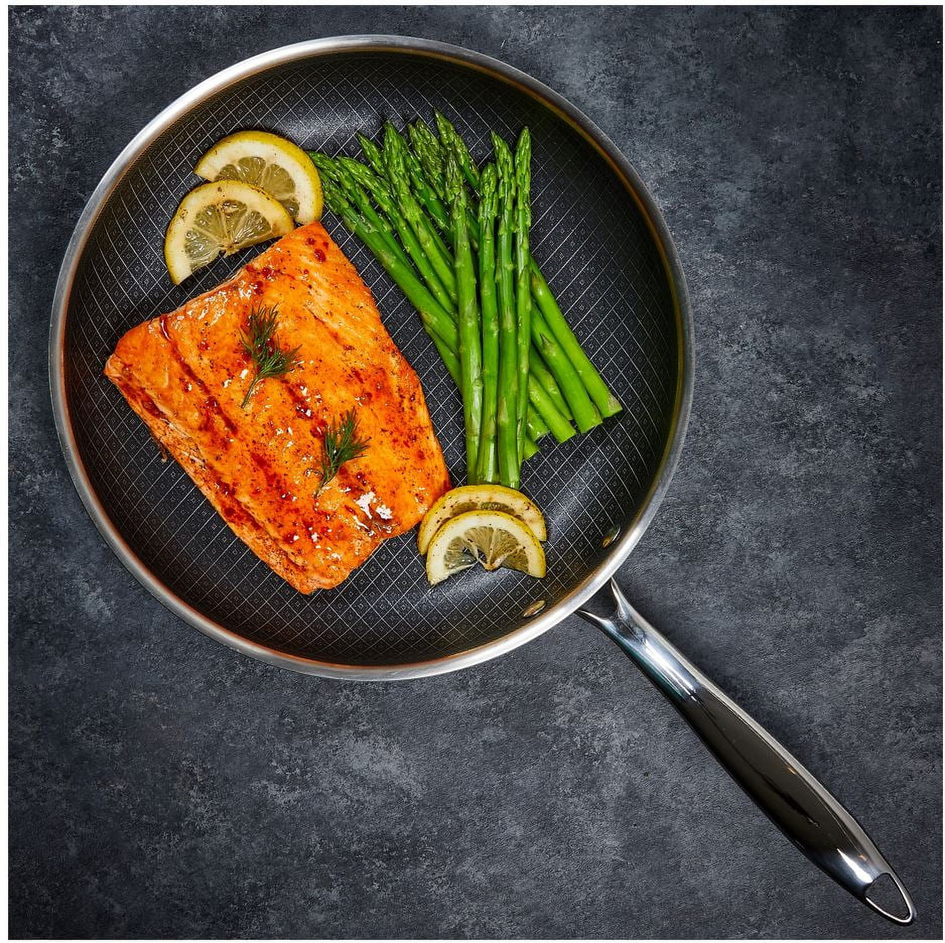 Copper Chef Titan Tri-Ply Stainless Steel, 11 inch Round Fry Pan, Stainless Steel, Dishwasher Safe - Image 3