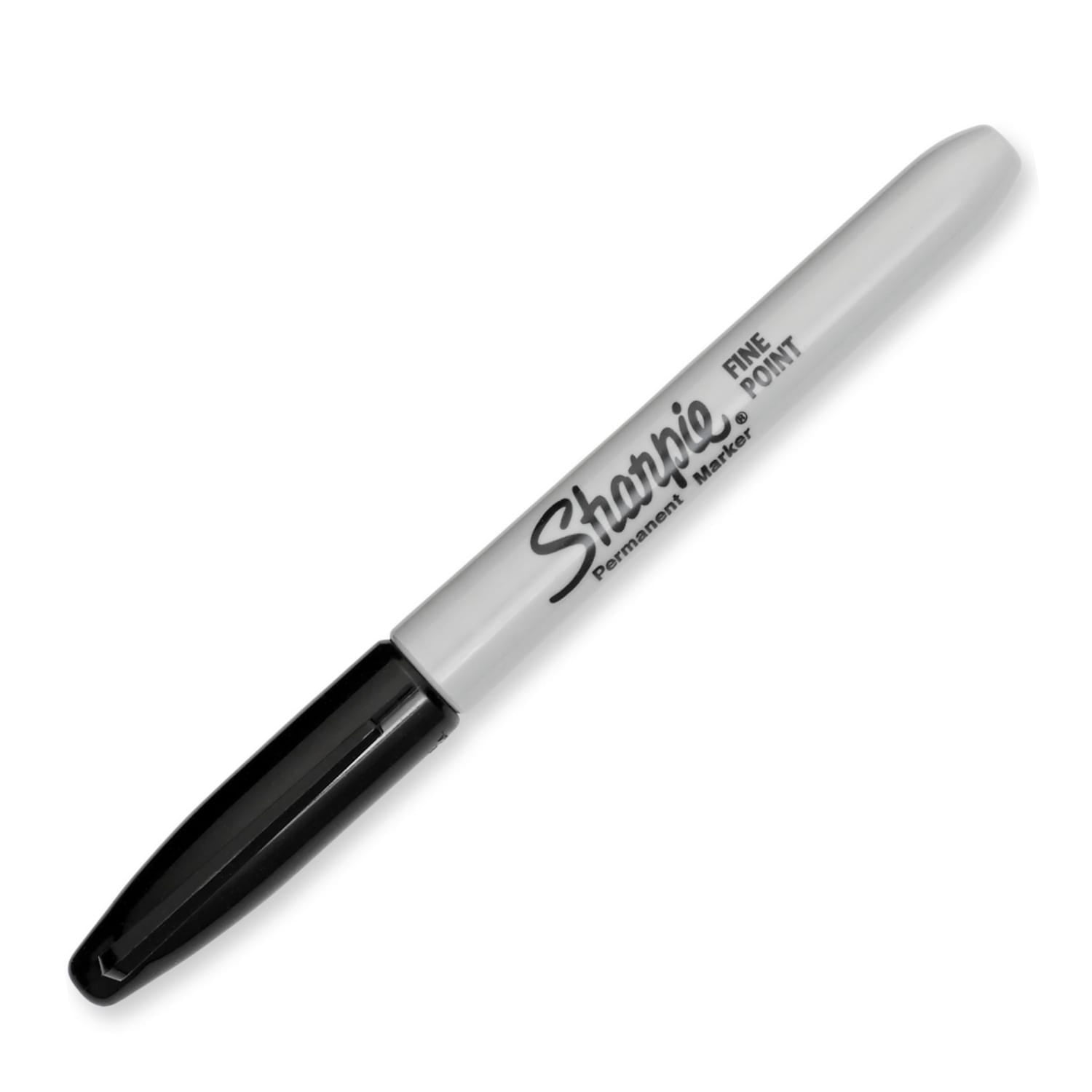 (5 pack) Sharpie Black Fine Point Permanent Markers, 24 Count, Long-Lasting Rich Ink - Image 3