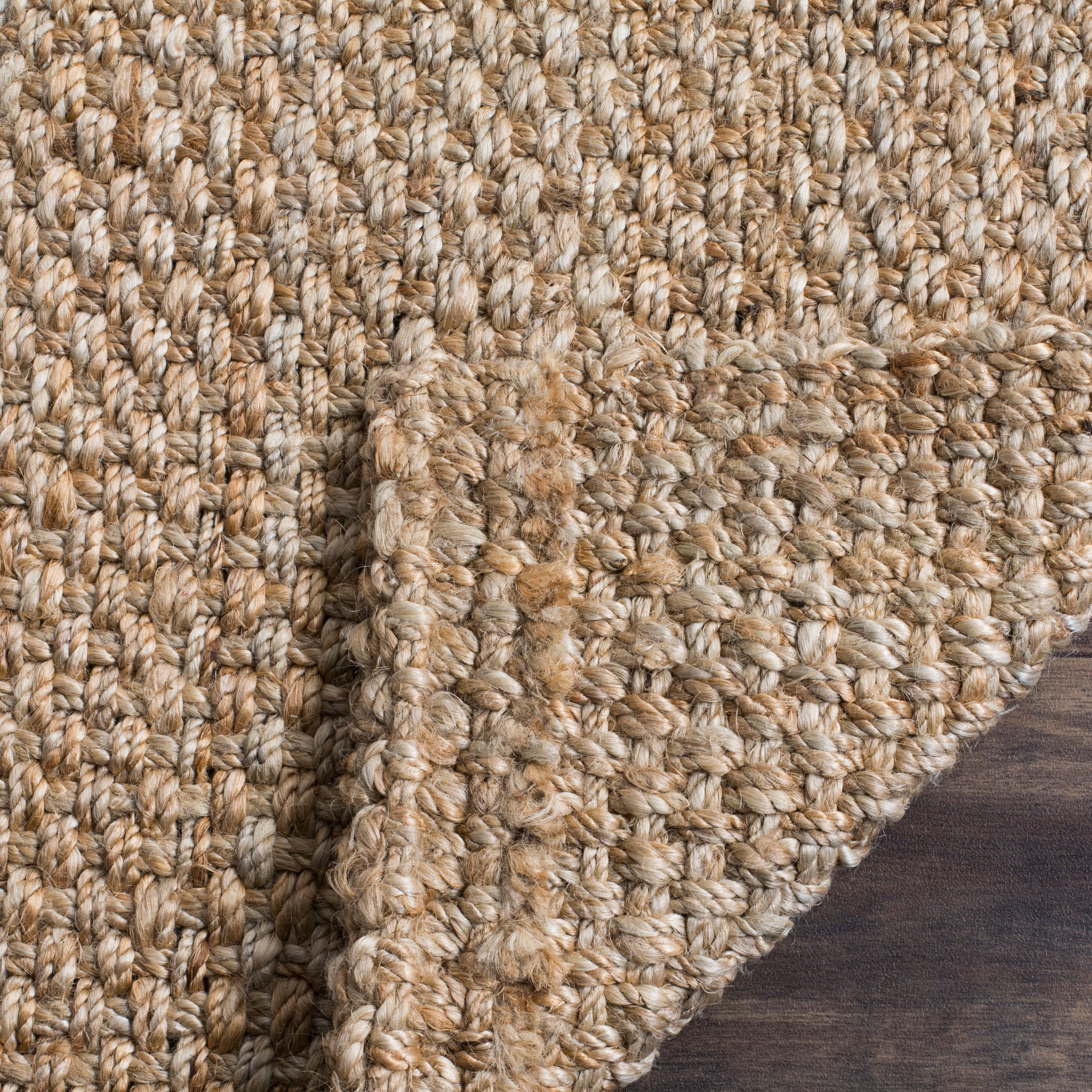 SAFAVIEH Natural Fiber Malcolm Braided Jute Area Rug, Natural, 5' x 8' - Image 5