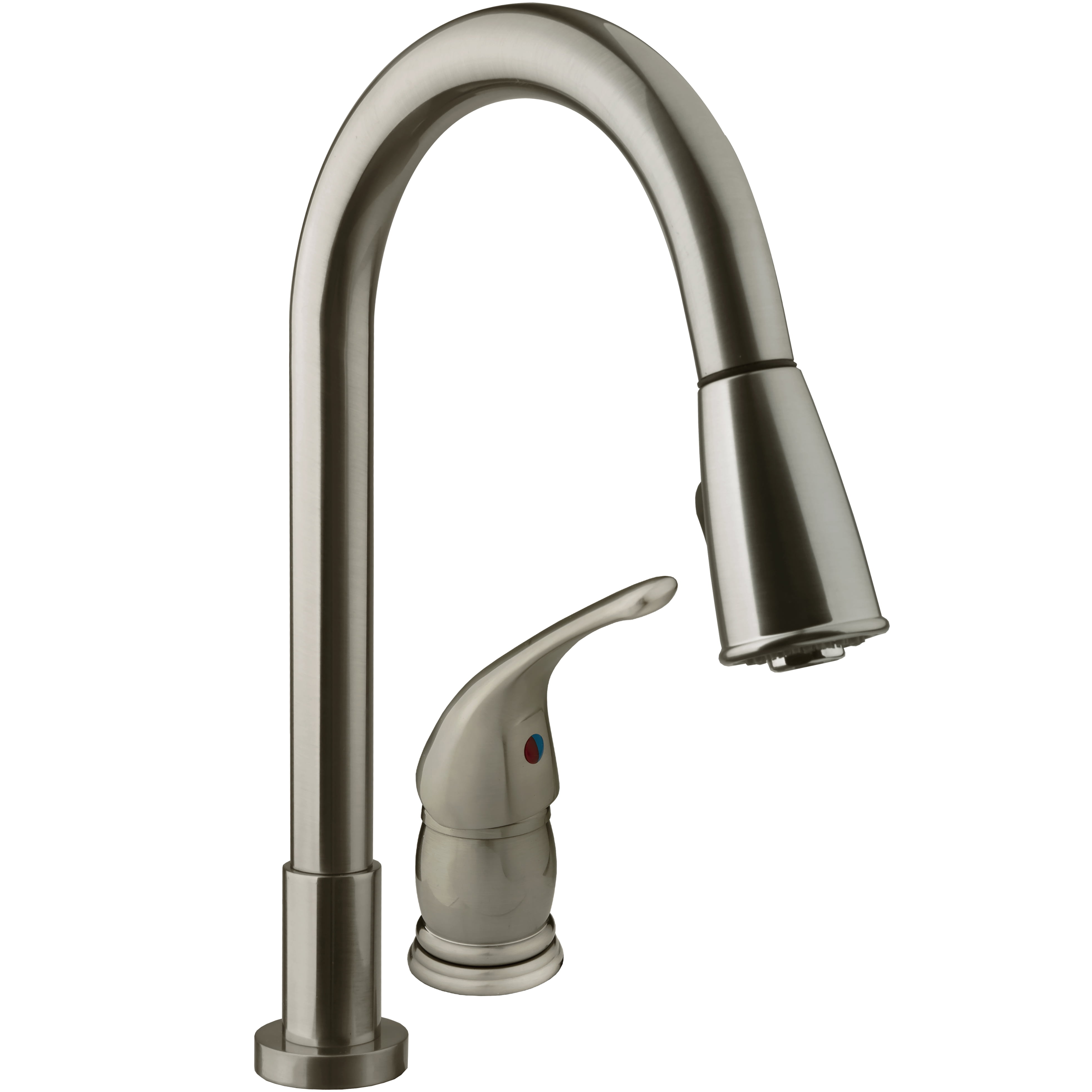 Dura Faucet Pull-Down RV Kitchen Faucet - Brushed Satin Nickel - Image 4