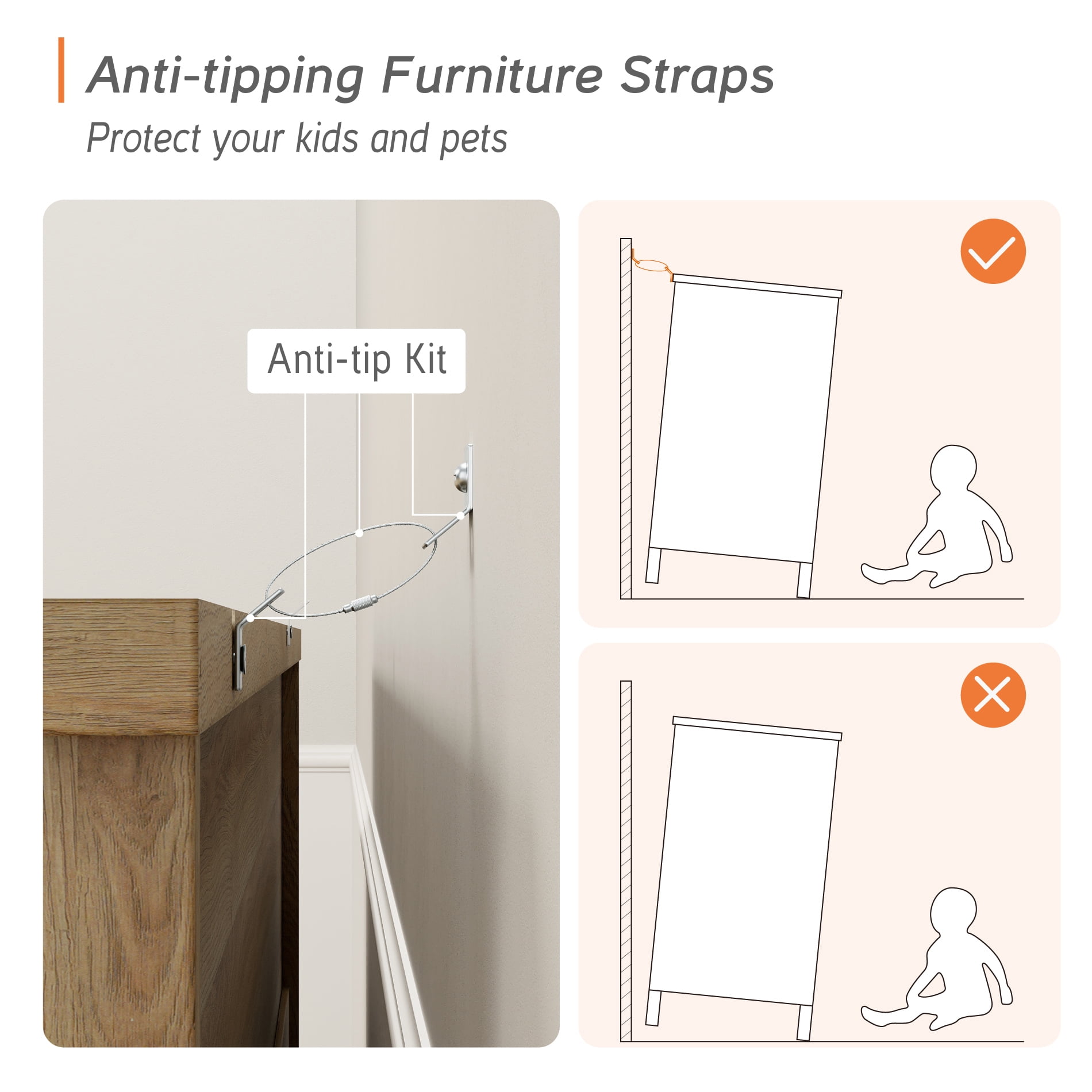 Wide Oak 8 Drawer Dresser for Bedroom, Wooden Chest of Drawers for Living Room - Image 4