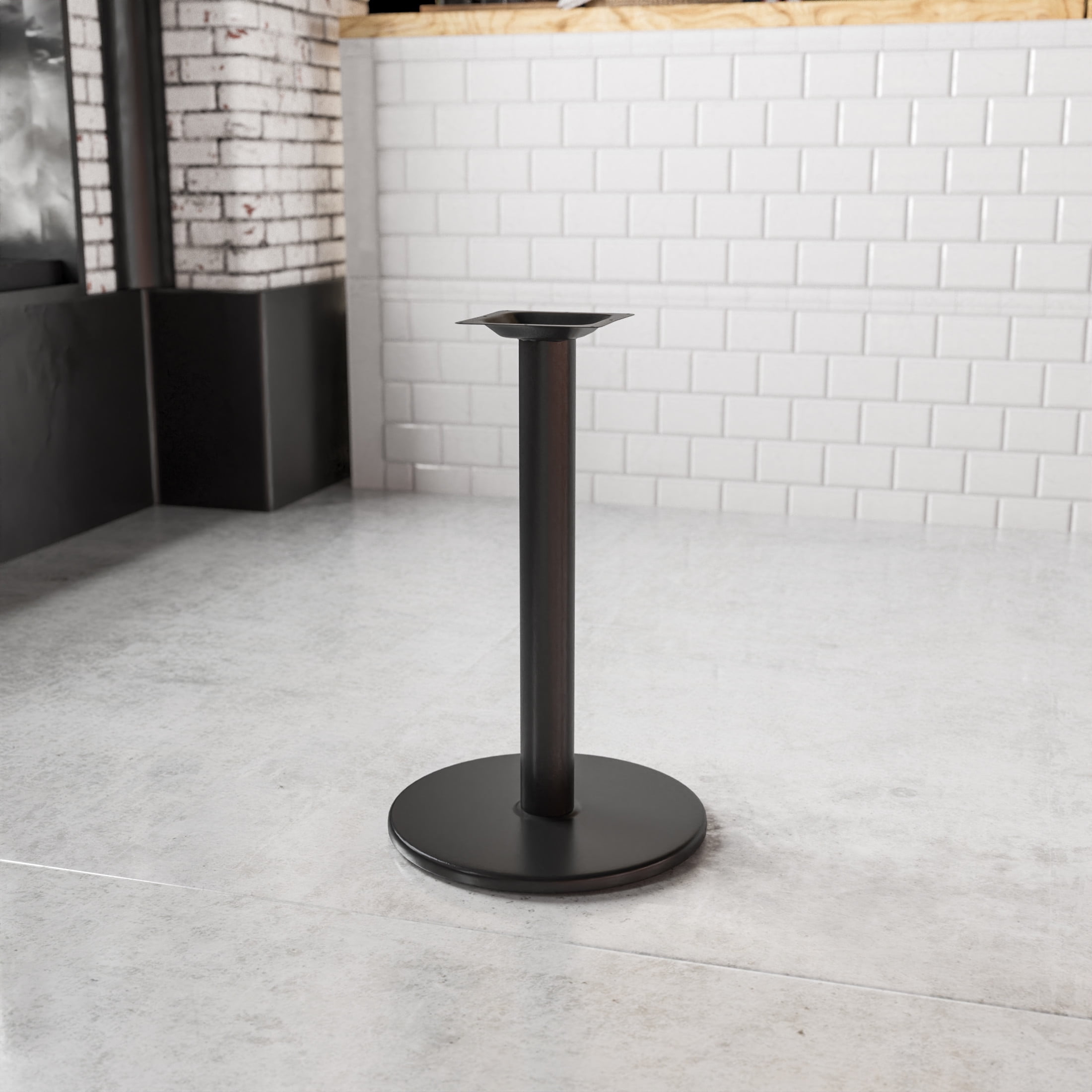 Flash Furniture Beverly 18" Round Restaurant Table Base with 3" Dia. Table Height Column, Black - Image 7