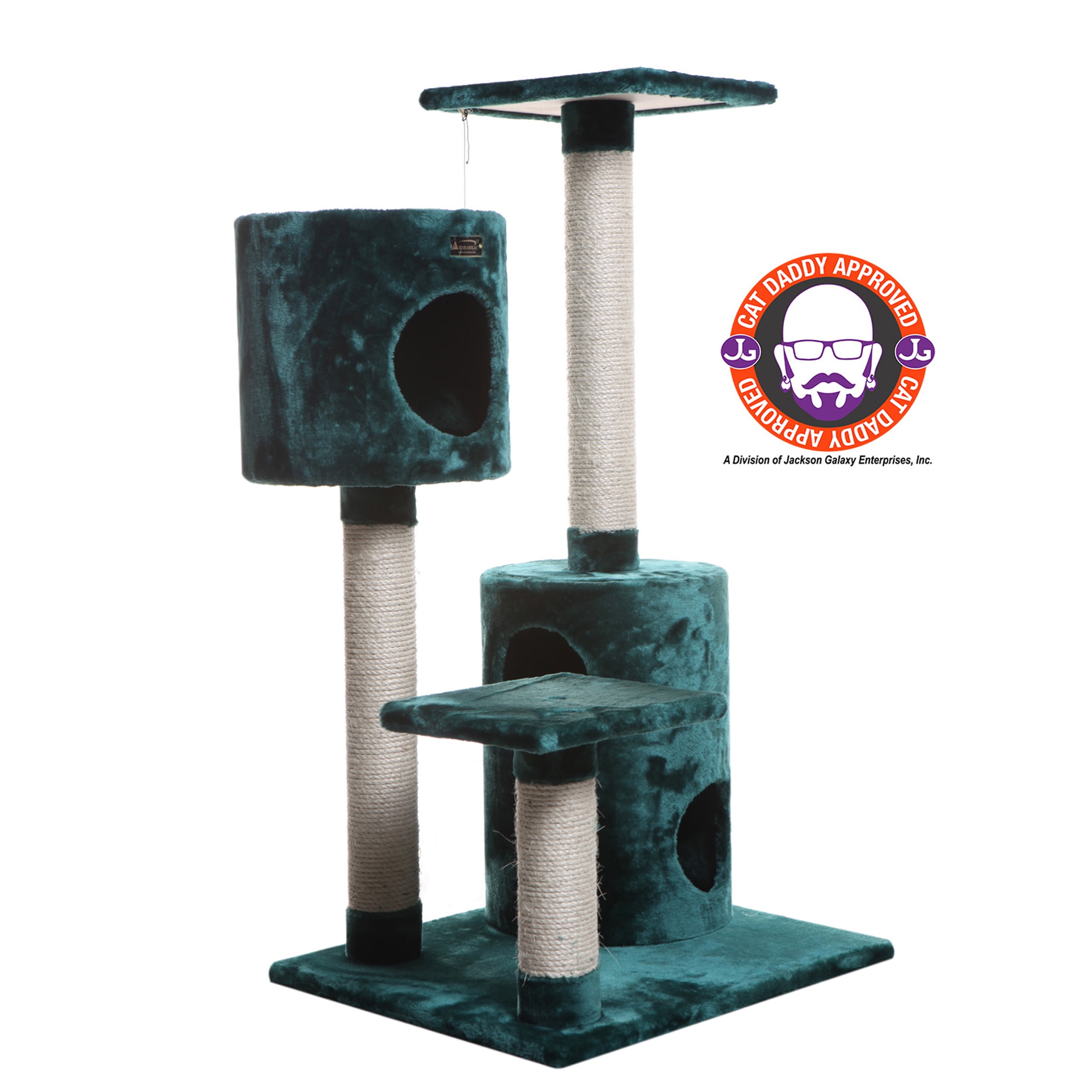 Armarkat Classic real wood Cat Tree Model A4301, 43 inch, Dark Green - Image 3