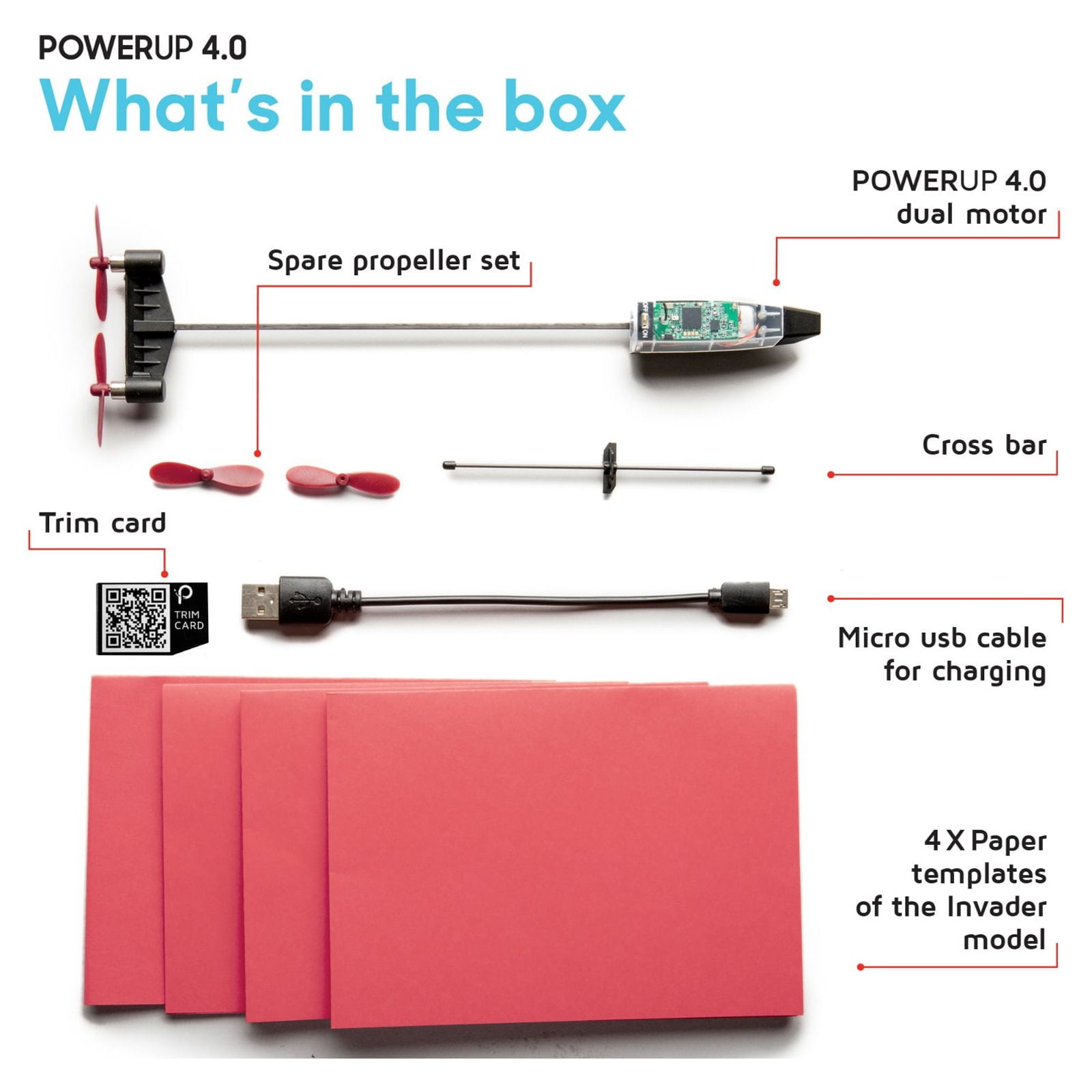 POWERUP 4.0 Smartphone Controlled Paper Airplane Kit, RC Controlled. Easy to Fly with Autopilot & Gyro Stabilizer. For Kids and Adults. DIY STEM Tool - Image 5