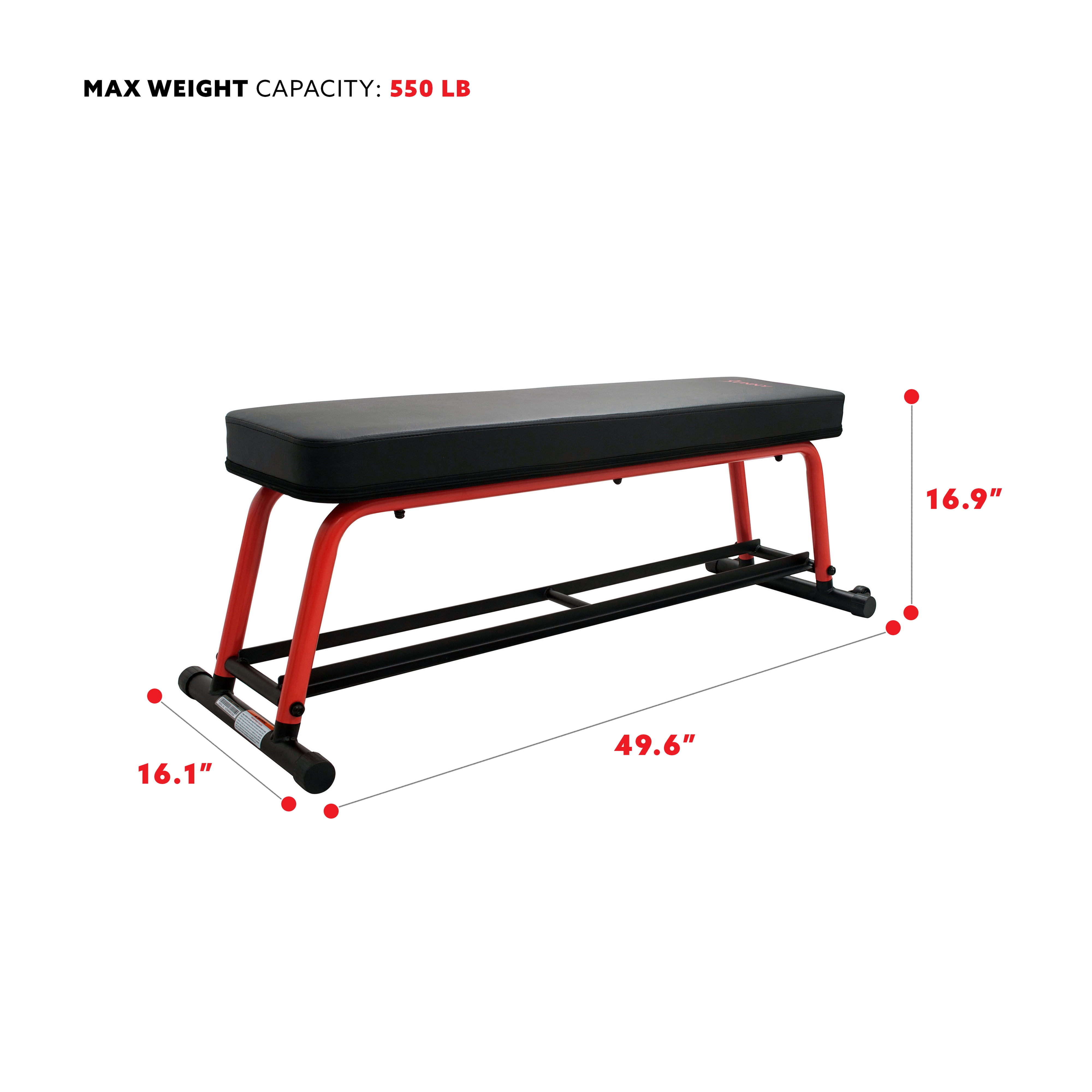 Sunny Health & Fitness Power Zone Strength Flat Bench - SF-BH6996 - Image 10