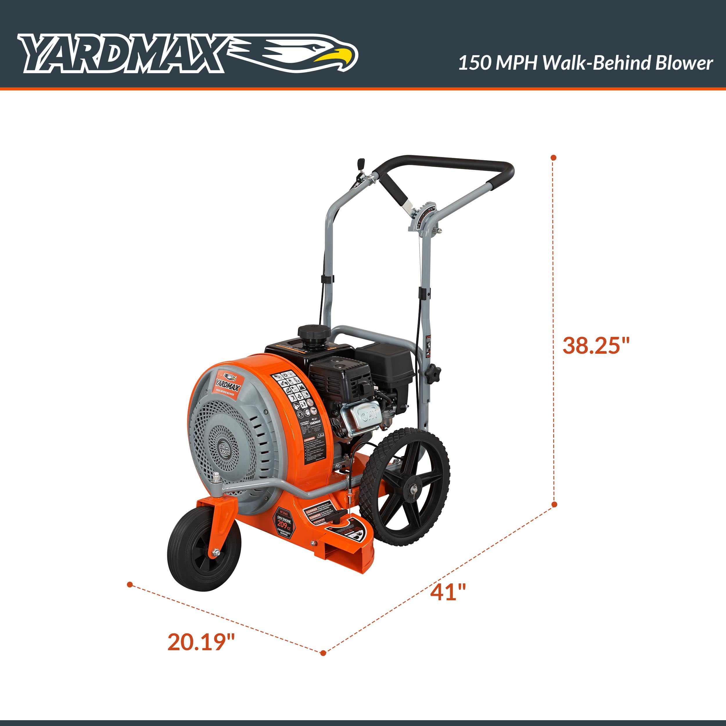YARDMAX Gas Walk-Behind Blower - Image 3